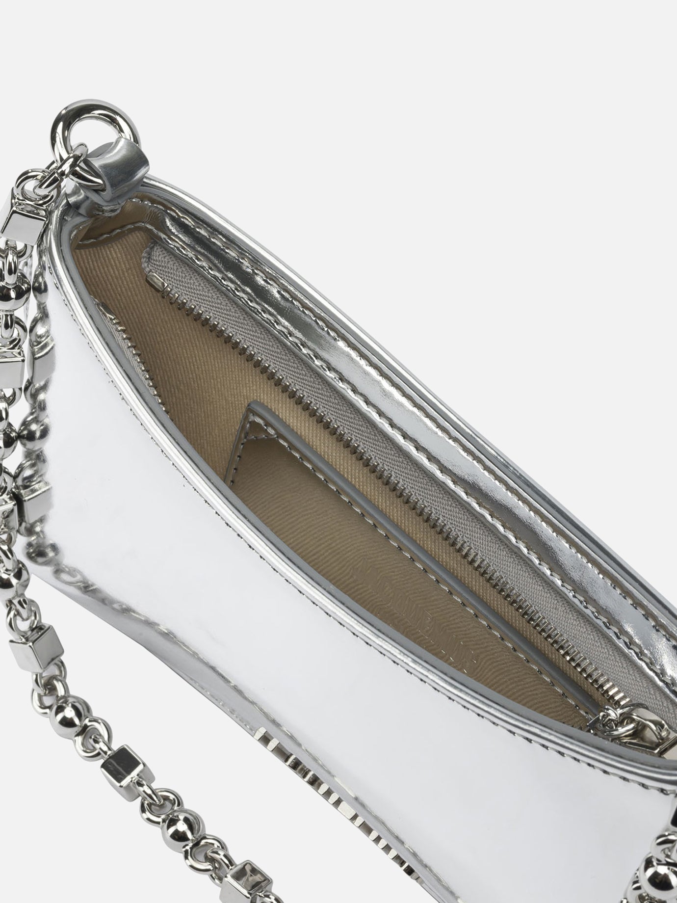Small bags 69% polyurethane 31% polyester - Lining: 100% cotton  Silver - Jacquemus Women | PDP | VIETTI Online Store | thumbnail_5