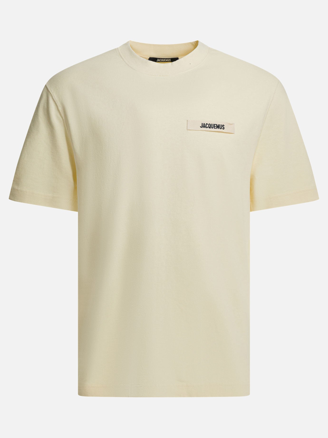 T-shirt girocollo Logo  Beige - Jacquemus Uomo | PDP | VIETTI Online Store | thumbnail