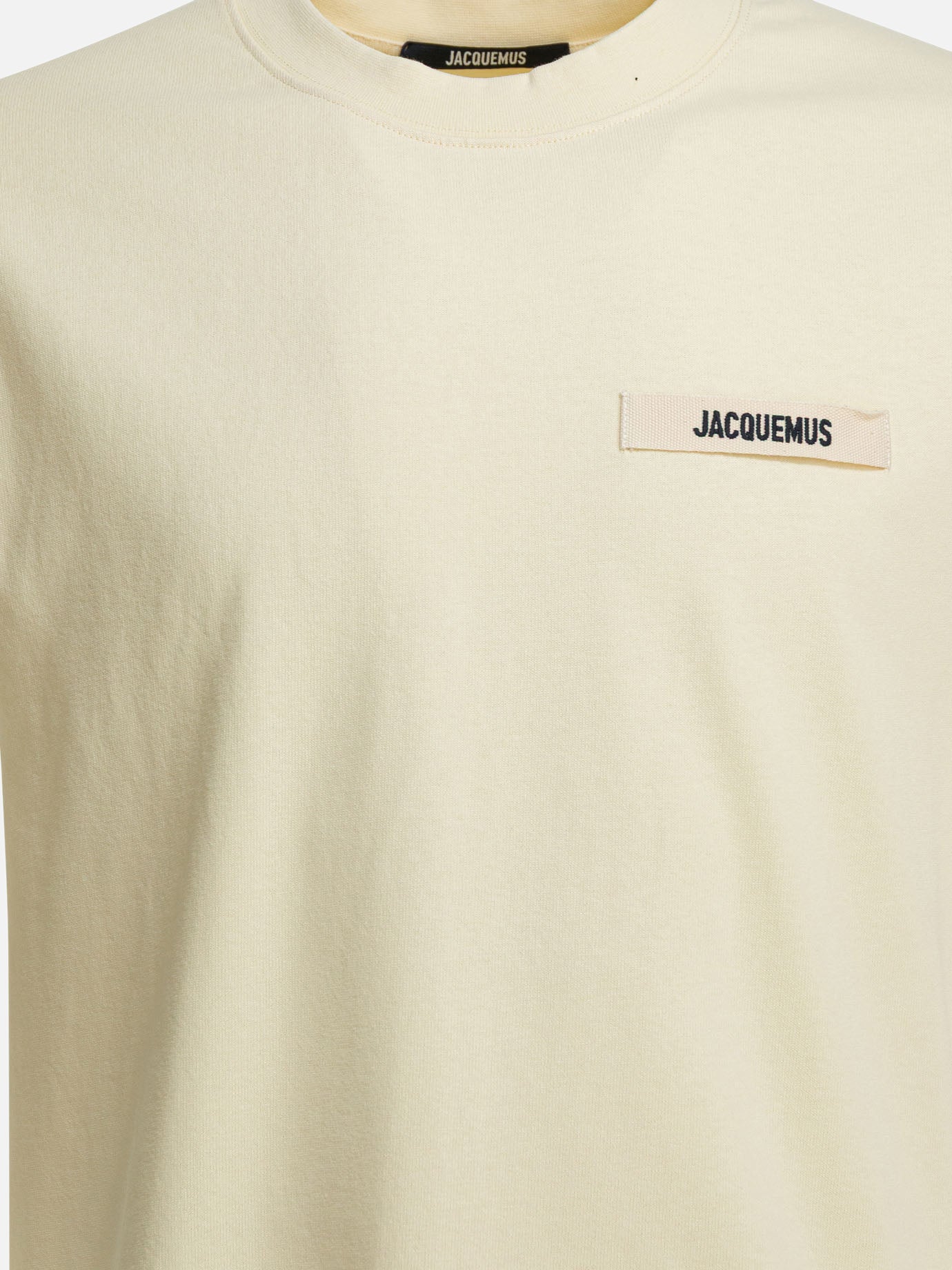 T-shirt girocollo Logo  Beige - Jacquemus Uomo | PDP | VIETTI Online Store | thumbnail_3