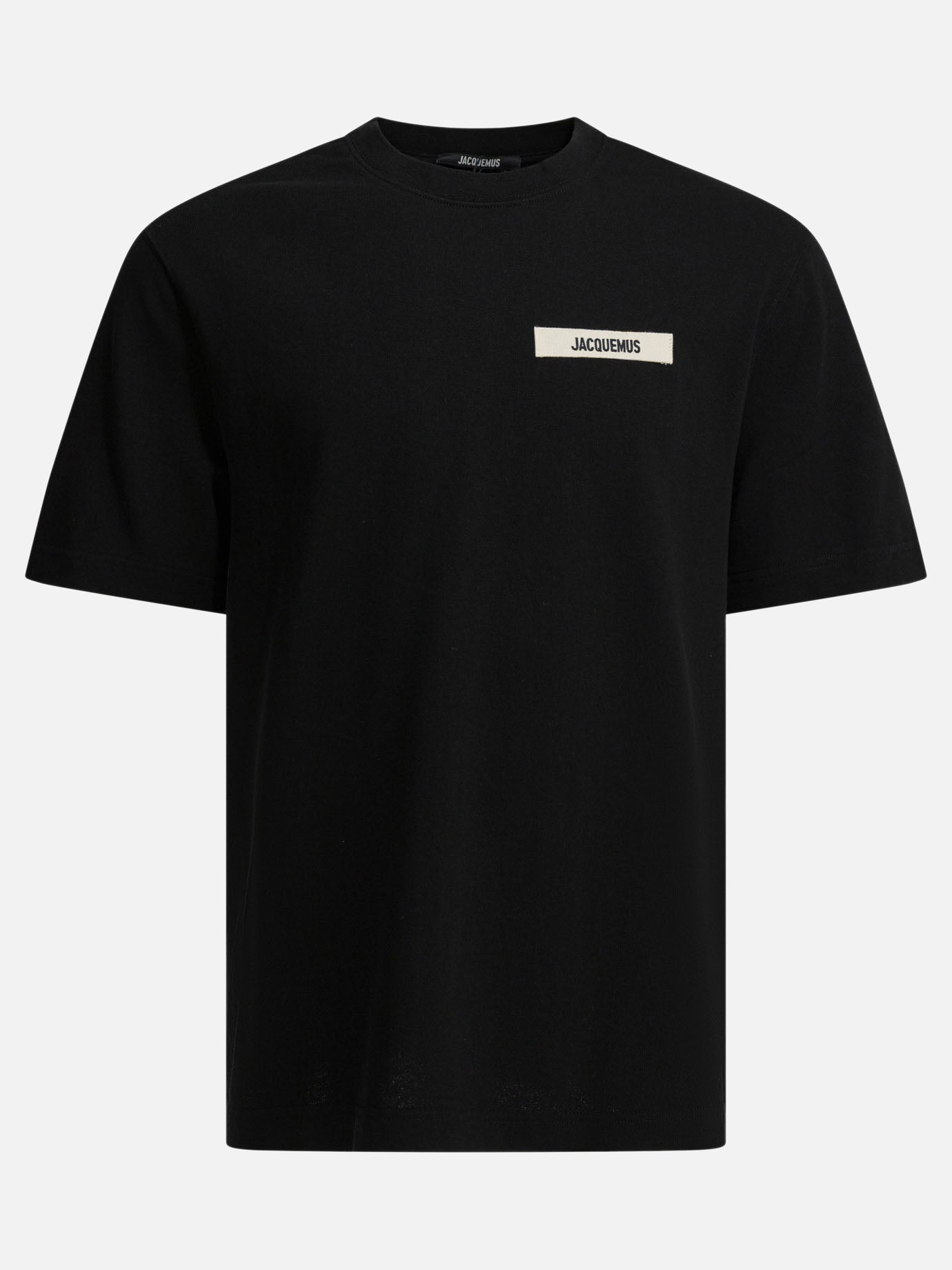 T-shirt girocollo Logo  Nero - Jacquemus Uomo | PDP | VIETTI Online Store | Zoom-Modal
