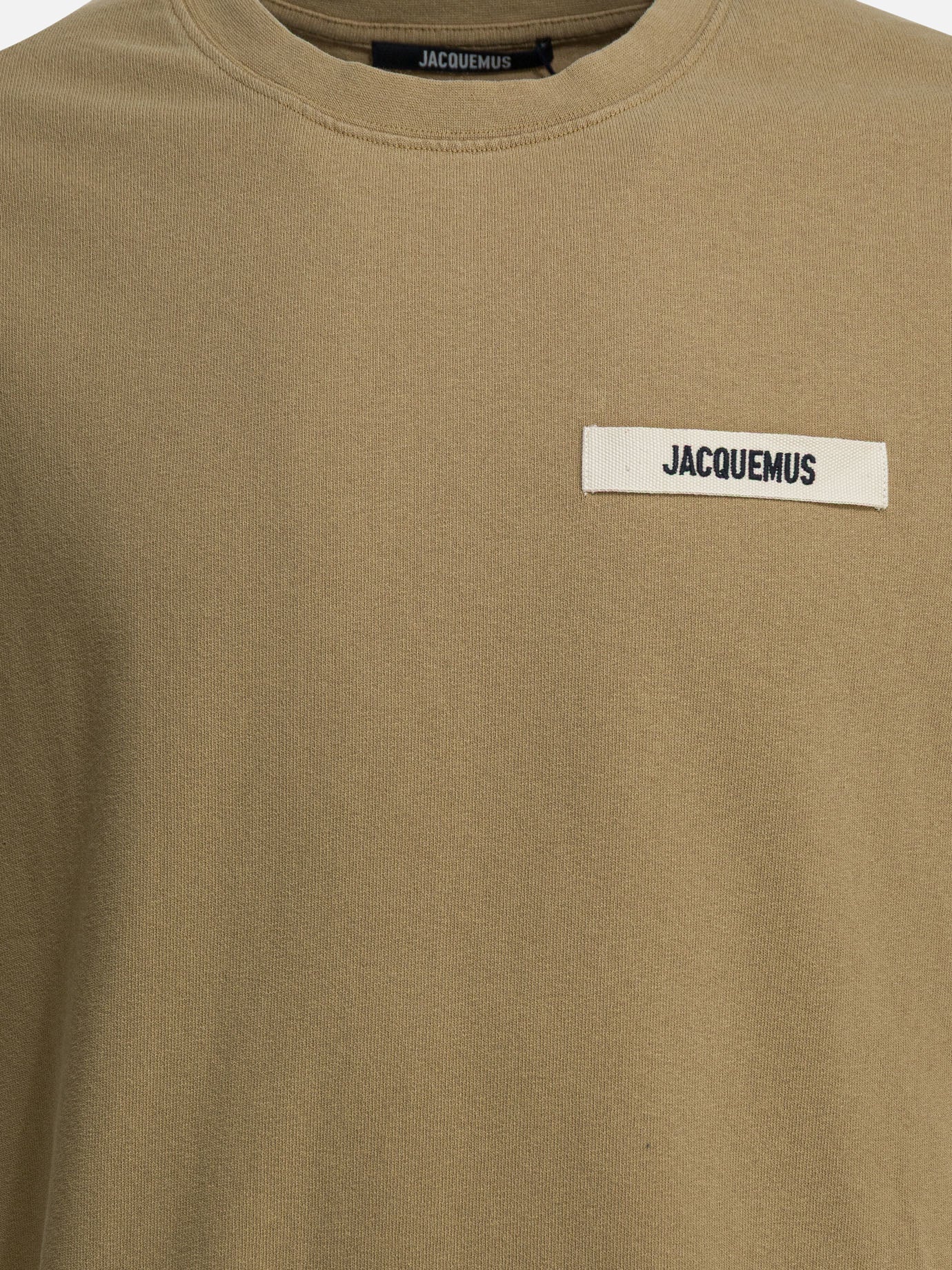 T-shirt girocollo Logo  Beige - Jacquemus Uomo | PDP | VIETTI Online Store | thumbnail_3