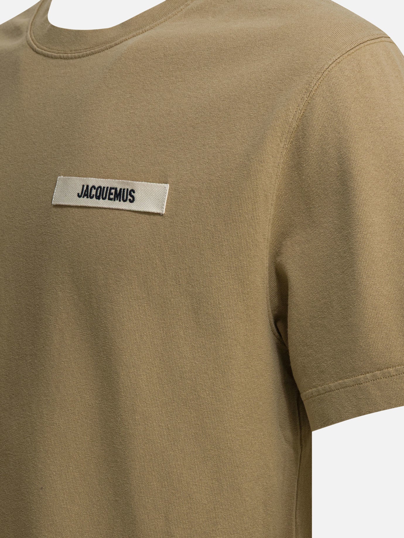T-shirt girocollo Logo  Beige - Jacquemus Uomo | PDP | VIETTI Online Store | Zoom-Modal_4
