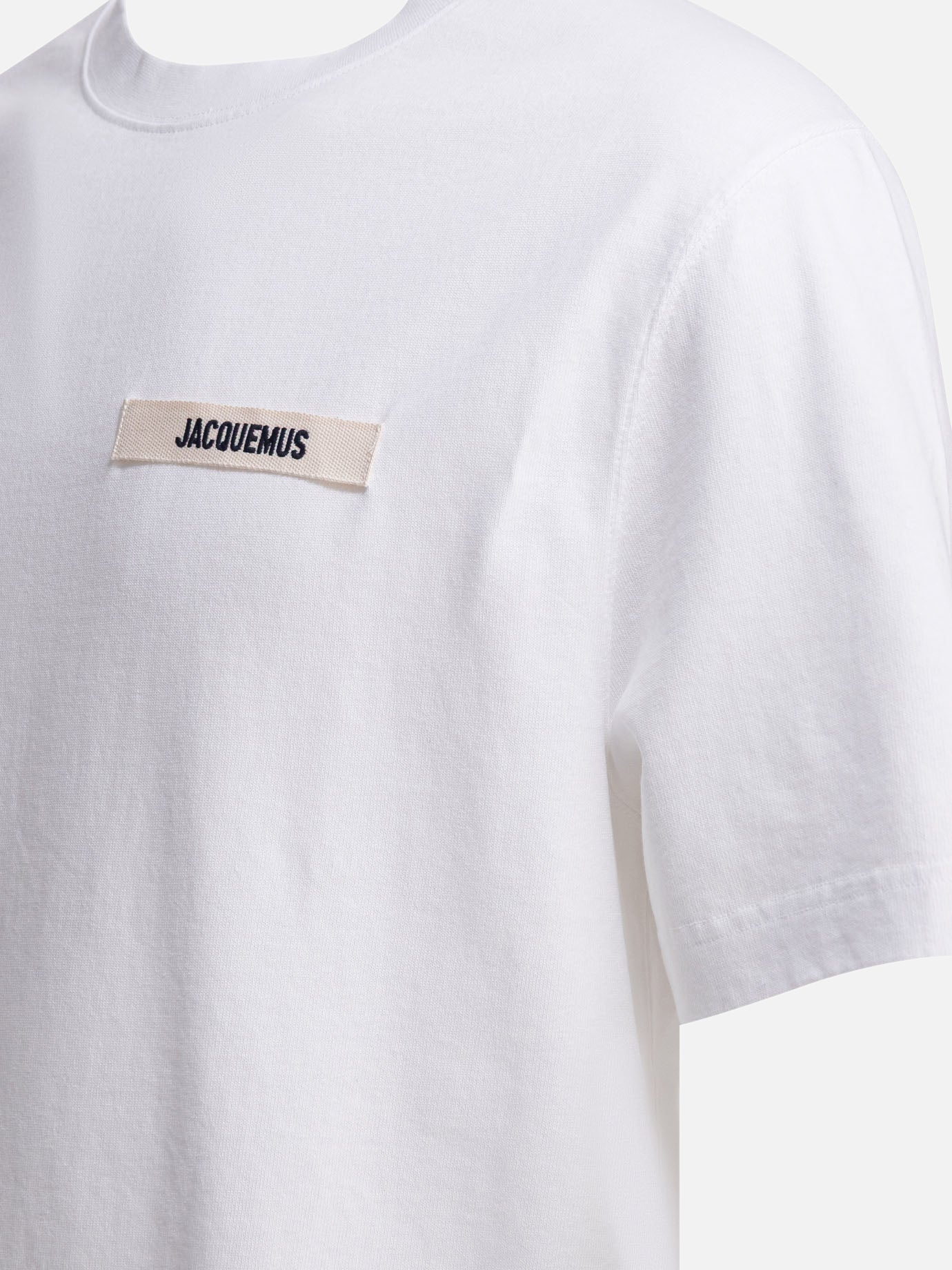 T-shirt girocollo Logo  Bianco - Jacquemus Uomo | PDP | VIETTI Online Store | thumbnail_4