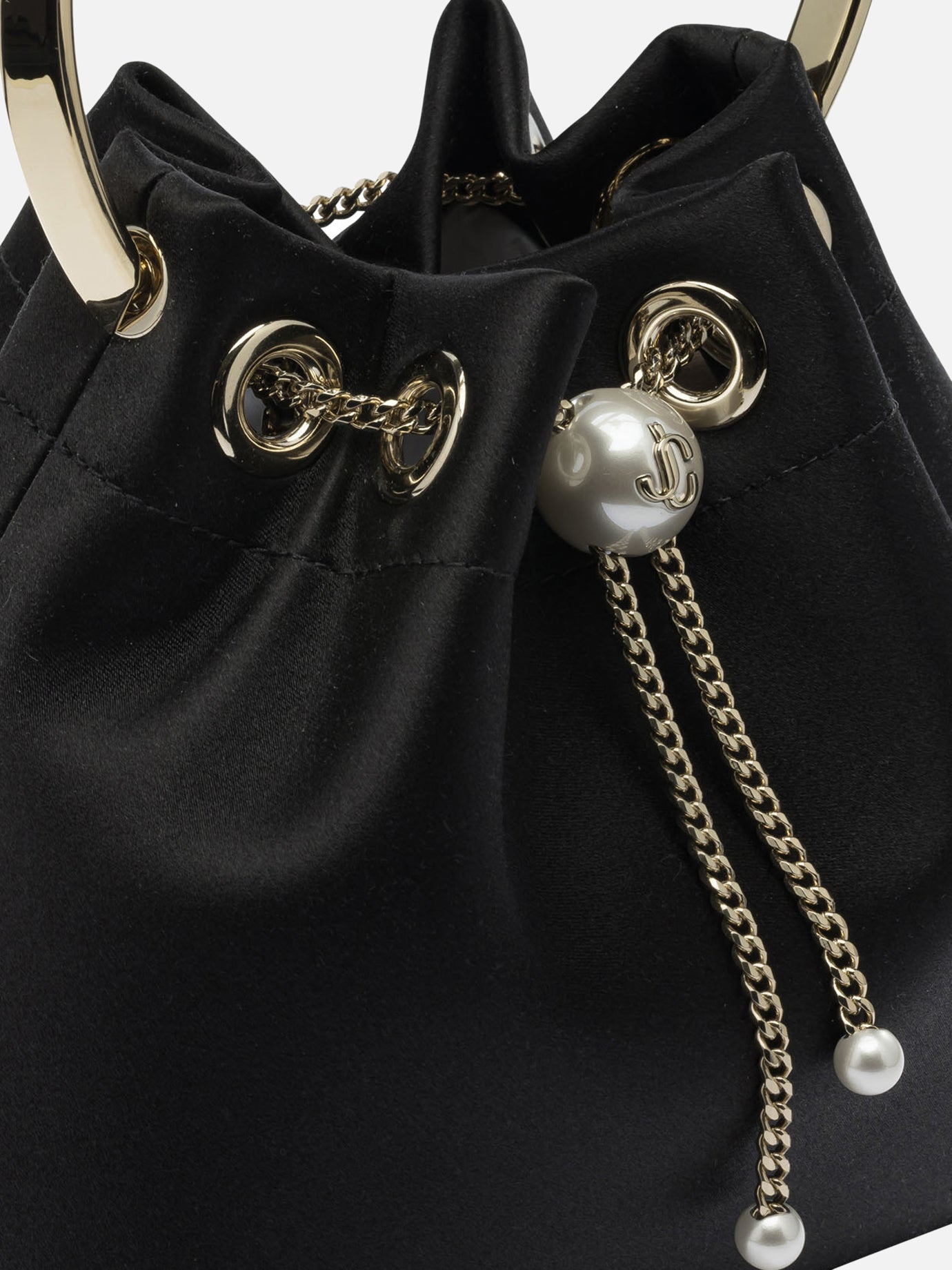 Borse mini 77% fabric 20% brass 3% acrylonitrile butadiene styrene  Nero - Jimmy Choo Donna | PDP | VIETTI Online Store | Zoom-Modal_4
