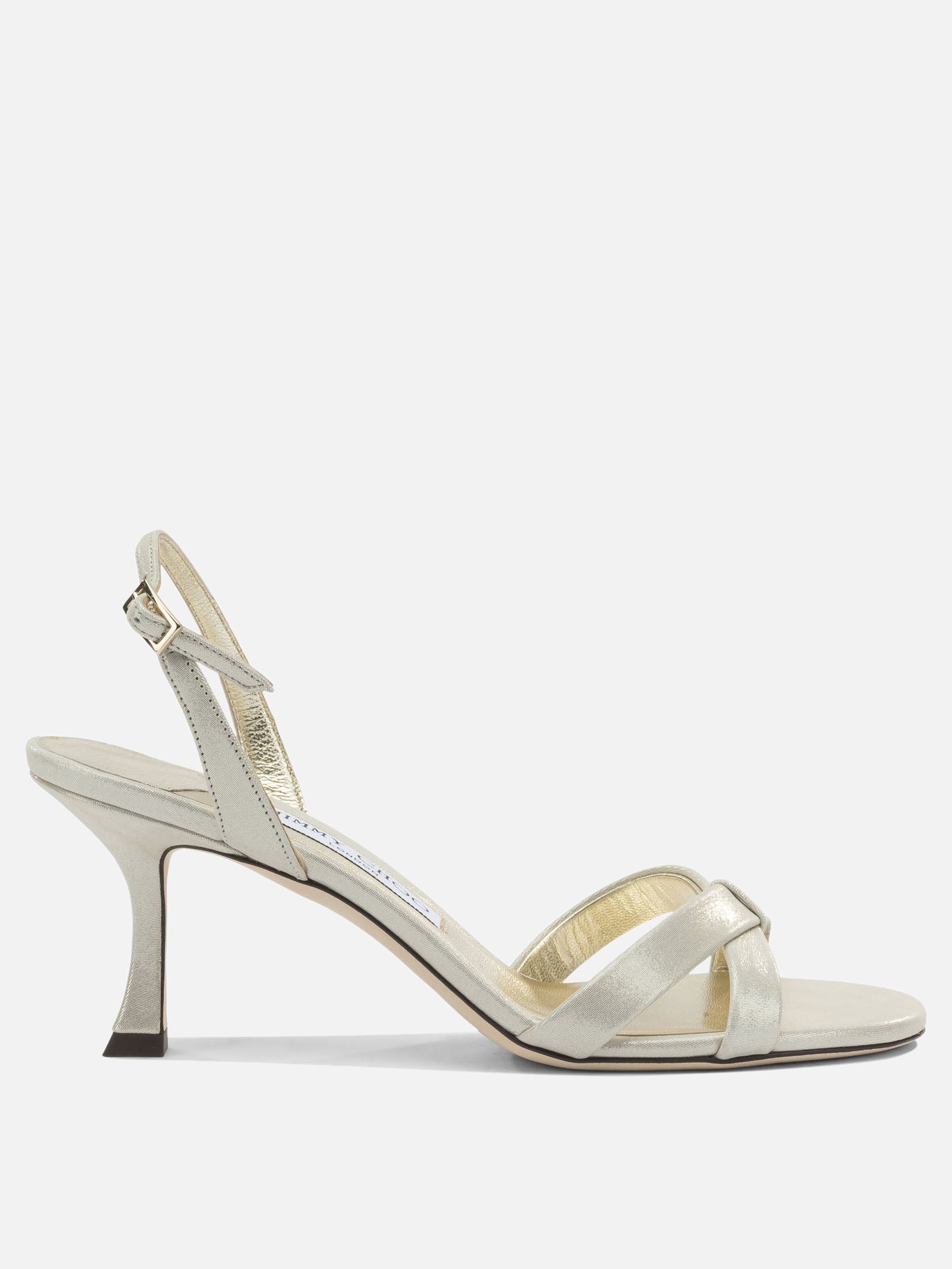 Sandali con tacco 86% leather 5% salpa 4% plastic 5% metal - 100% calf  Oro - Jimmy Choo Donna | PDP | VIETTI Online Store | thumbnail