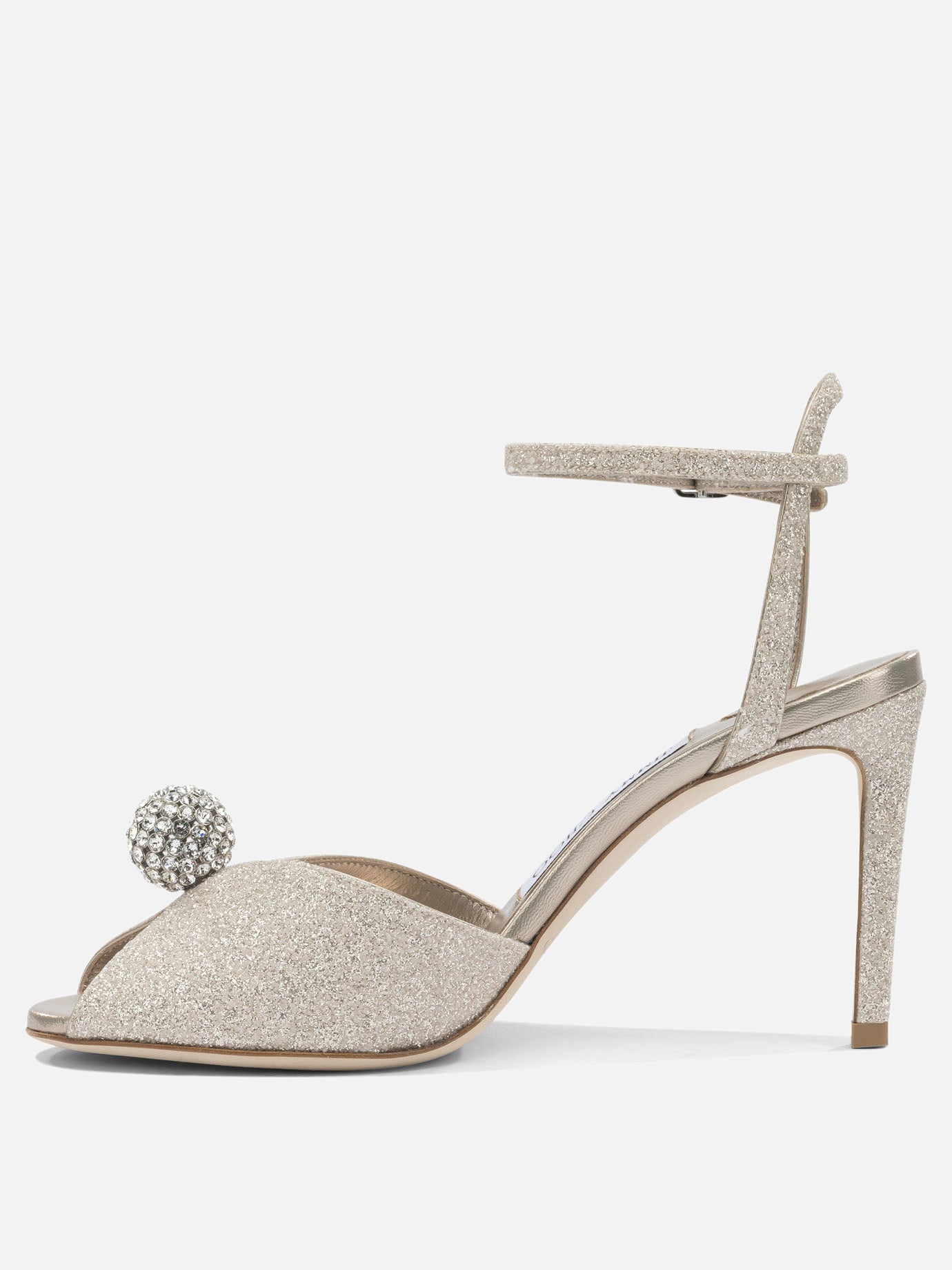 Sandali con tacco 59% textile 15% leather 8% crystal 8% metal 5% plastic 5% salpa - 100% calf  Oro - Jimmy Choo Donna | PDP | VIETTI Online Store | Zoom-Modal_3
