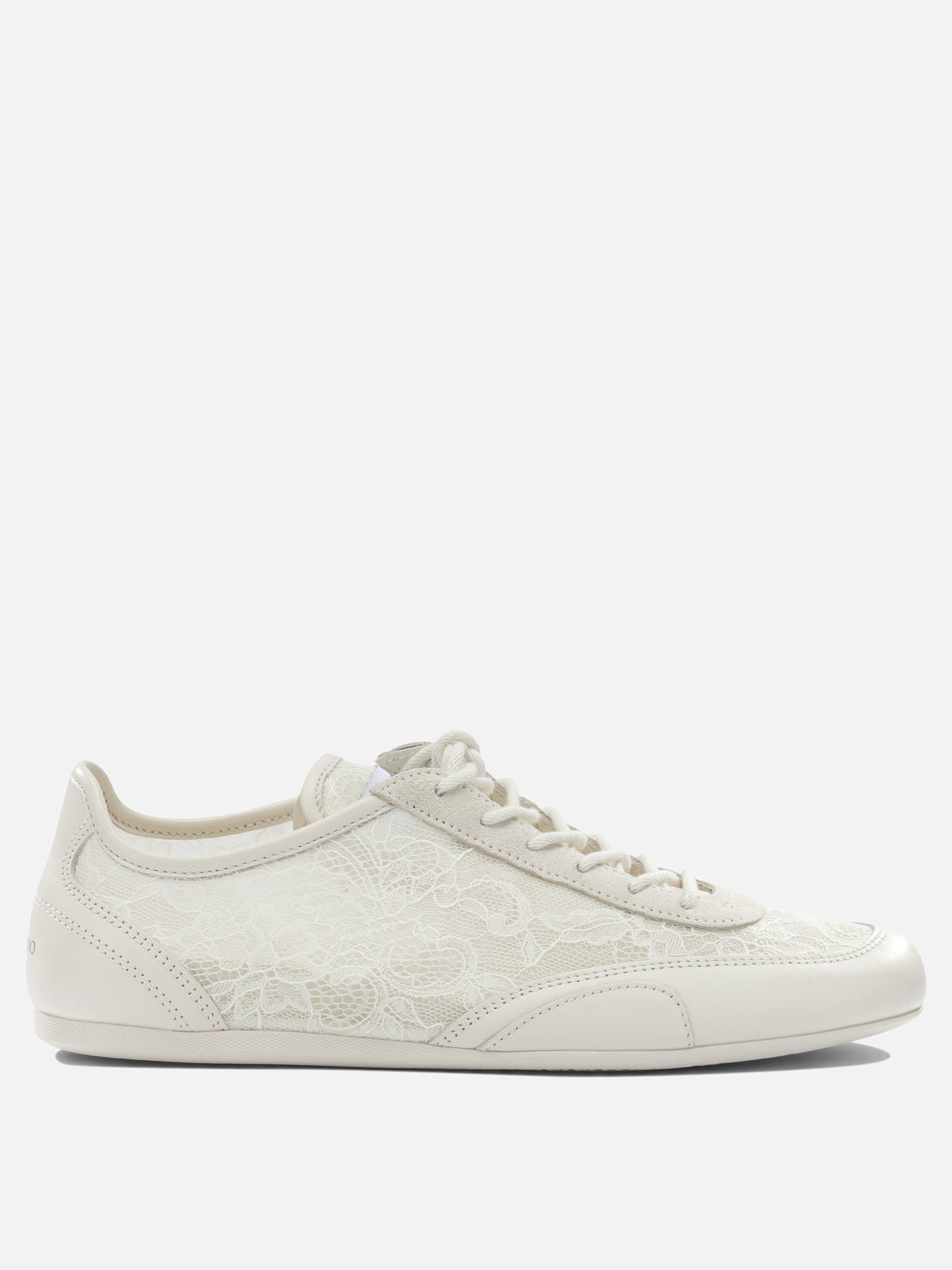 Sneaker basse 50% textile 44% leather 5% metal 1% rubber - 100% rubber  Bianco - Jimmy Choo Donna | PDP | VIETTI Online Store | Zoom-Modal
