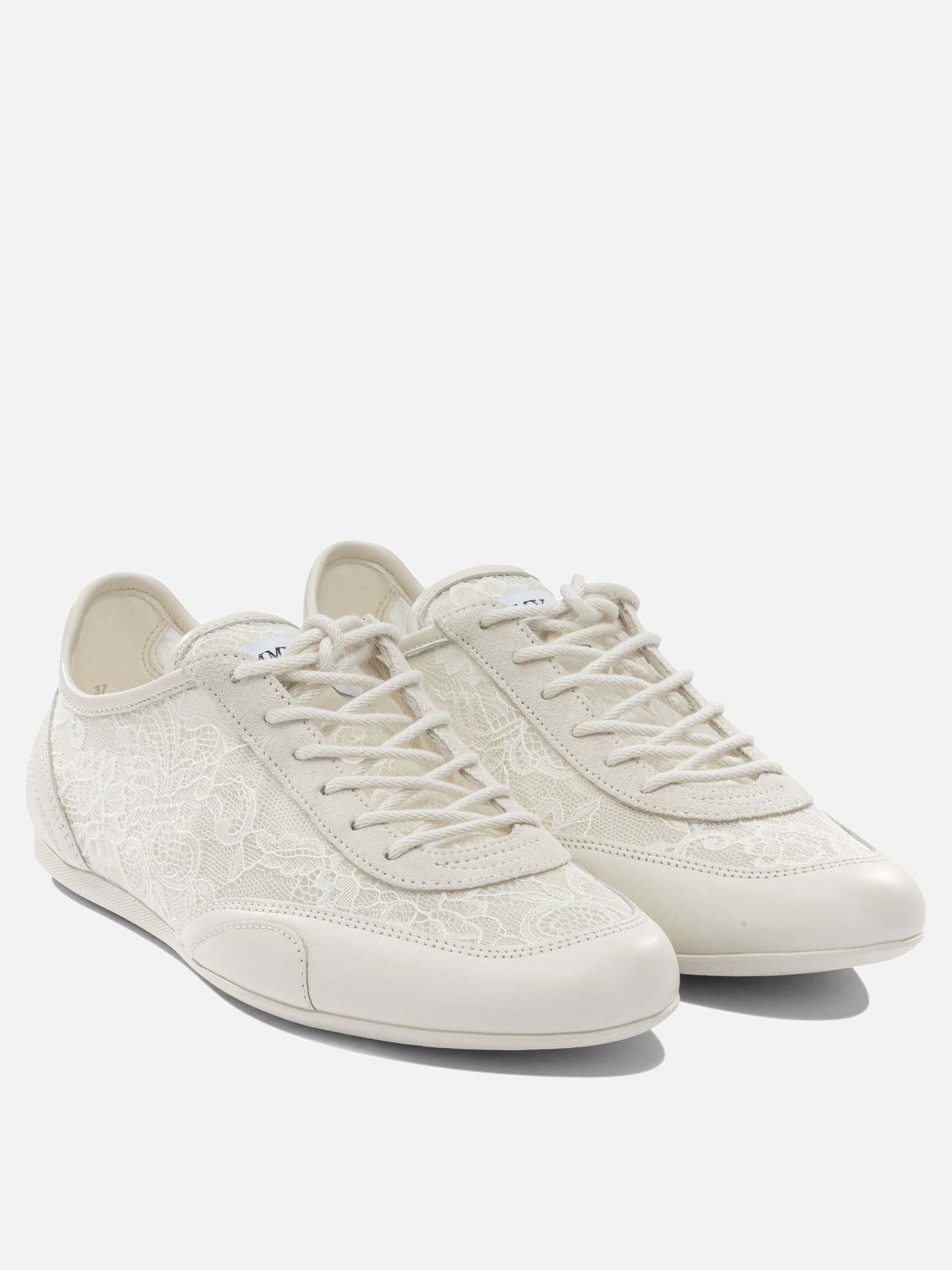 Sneaker basse 50% textile 44% leather 5% metal 1% rubber - 100% rubber  Bianco - Jimmy Choo Donna | PDP | VIETTI Online Store | thumbnail_2