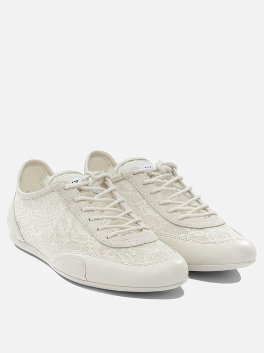 Sneaker basse 50% textile 44% leather 5% metal 1% rubber - 100% rubber  Bianco - Jimmy Choo Donna | PDP | VIETTI Online Store | 2
