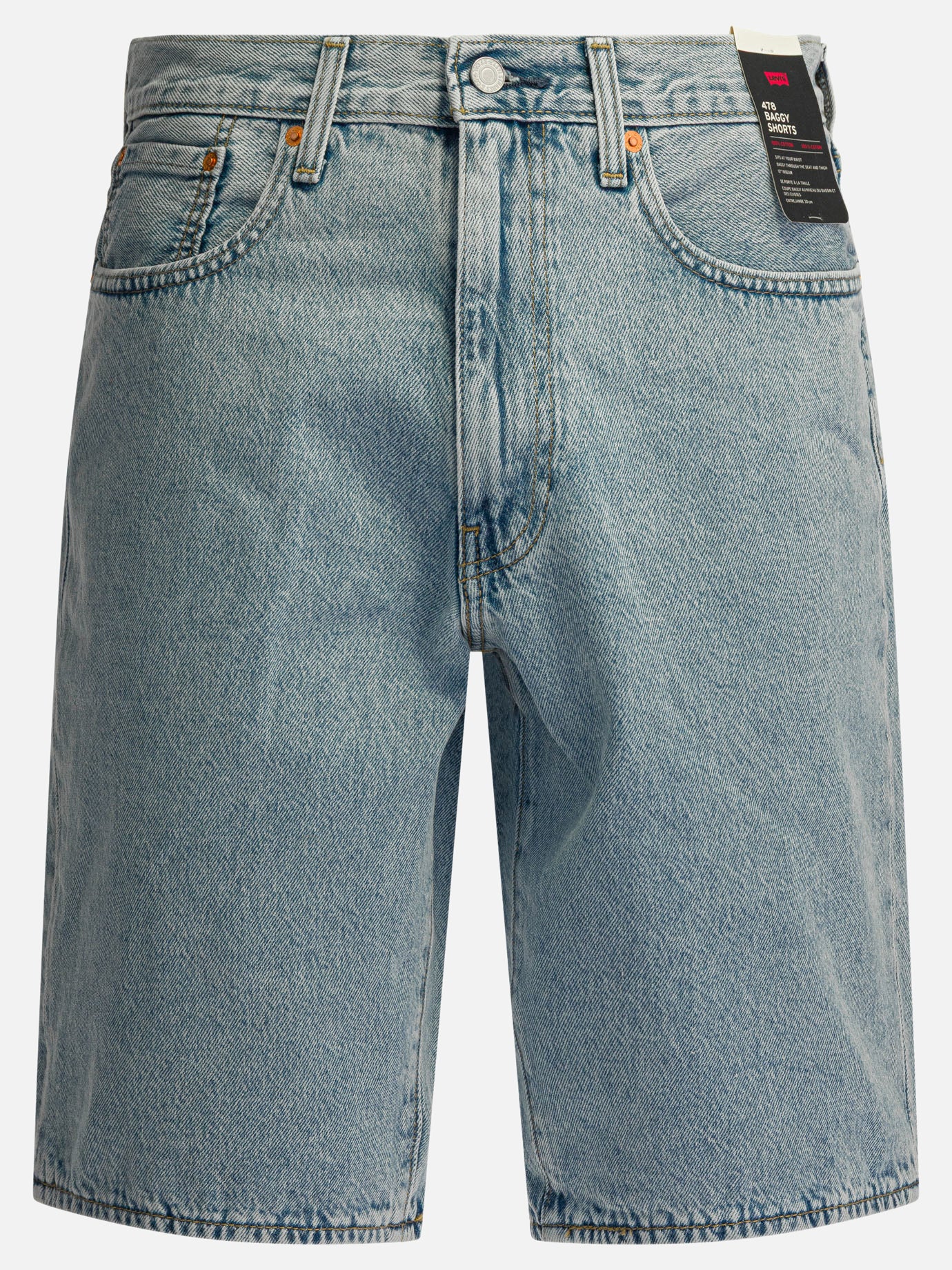 Five pockets shorts Solid colour  Blue - Levi's Men | PDP | VIETTI Online Store | Zoom-Modal
