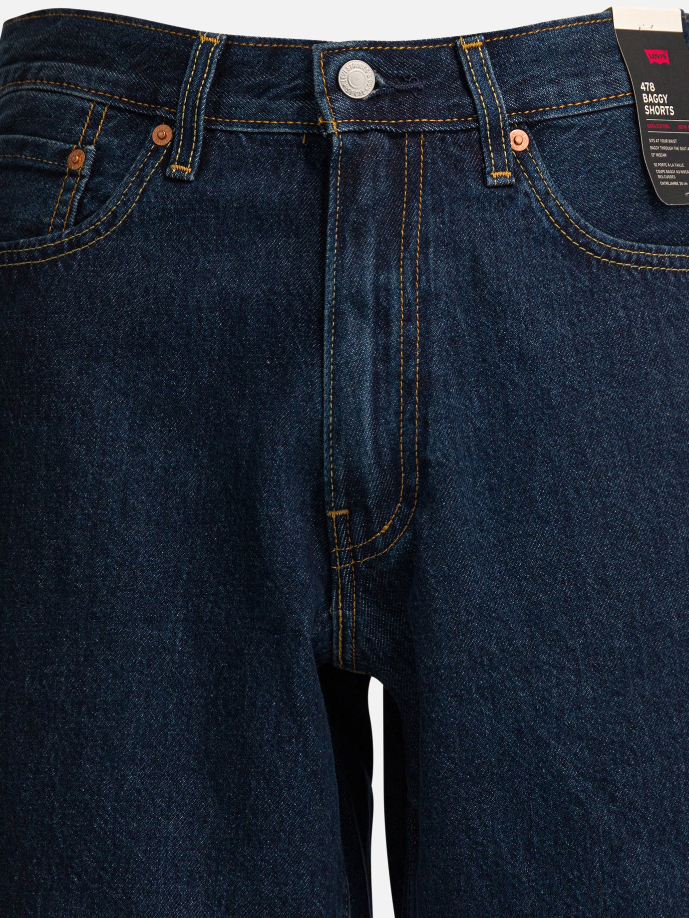 Five pockets shorts Solid colour  Blue - Levi's Men | PDP | VIETTI Online Store | thumbnail_3