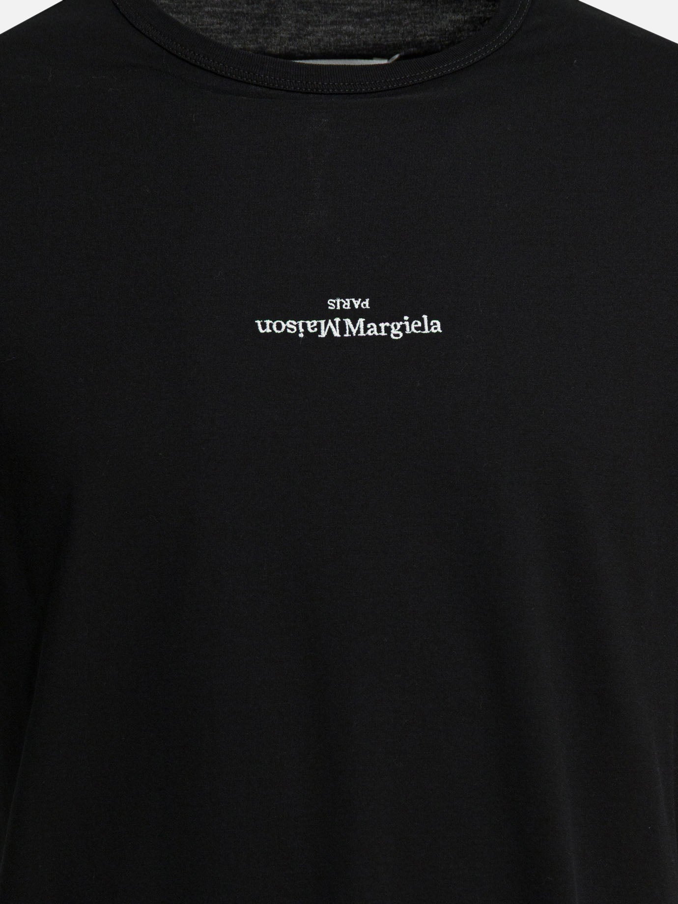 T-shirt girocollo Logo  Nero - Maison Margiela Uomo | PDP | VIETTI Online Store | Zoom-Modal_3
