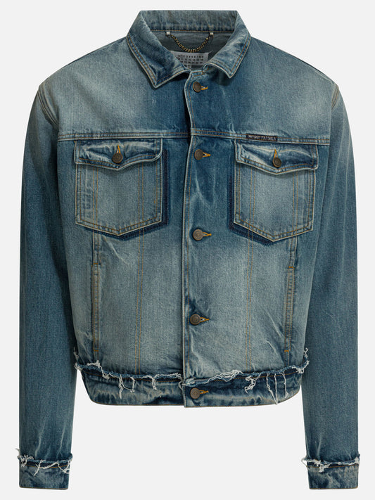 Giacche in denim Solid colour  Blu - Maison Margiela Uomo | PDP | VIETTI Online Store 

