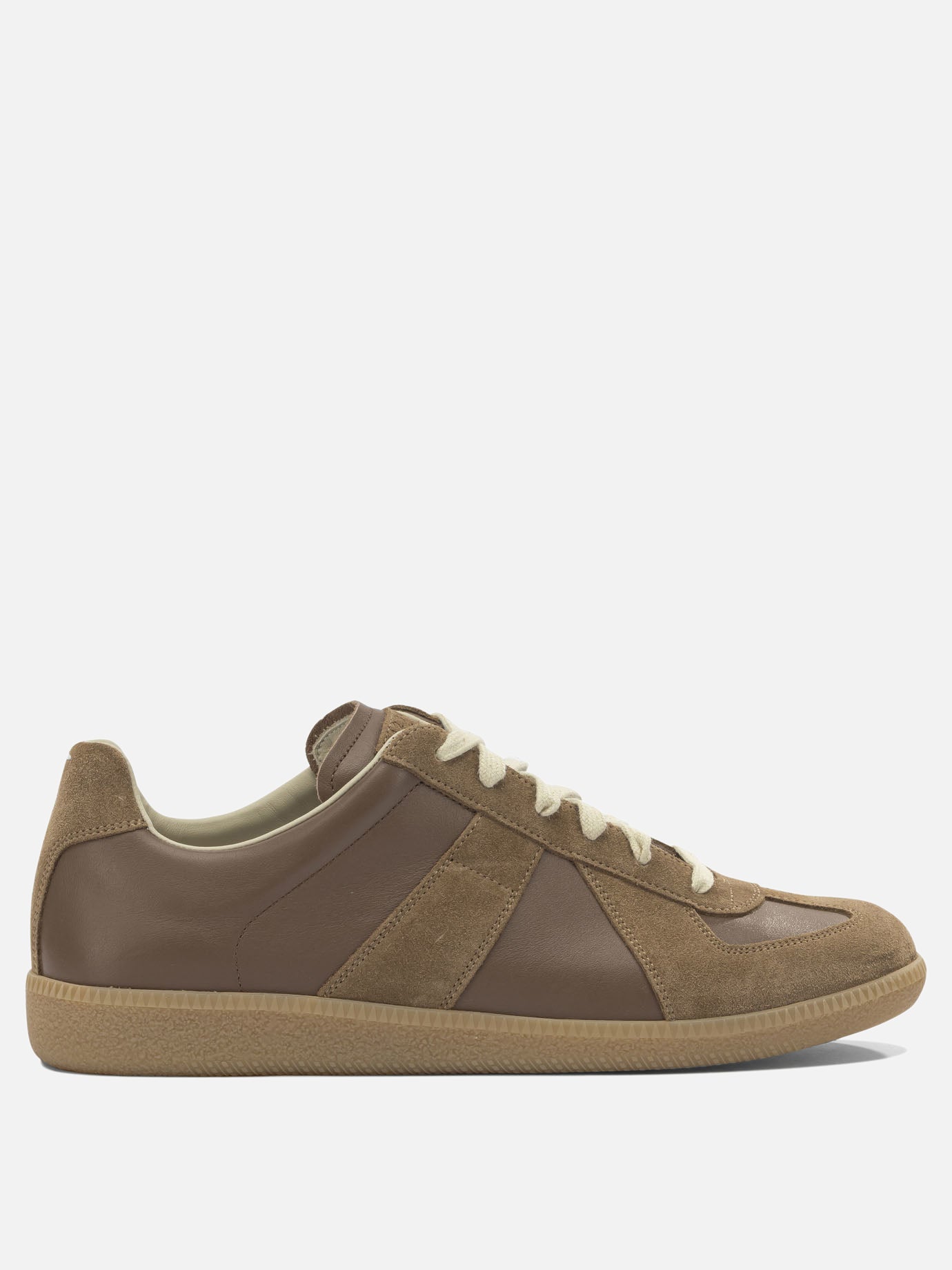 Low top sneakers 100% calf leather - 100% rubber  Brown - Maison Margiela Men | PDP | VIETTI Online Store | Zoom-Modal
