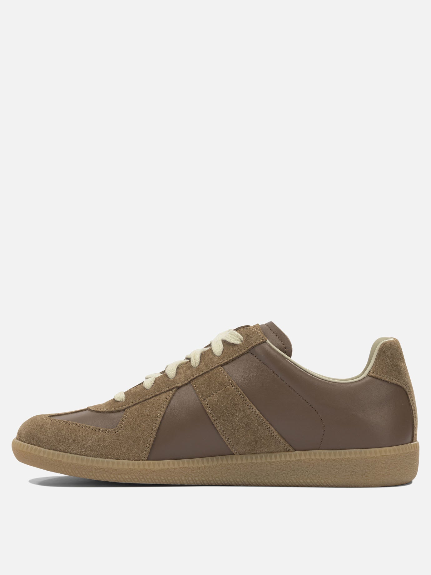 Low top sneakers 100% calf leather - 100% rubber  Brown - Maison Margiela Men | PDP | VIETTI Online Store | Zoom-Modal_3
