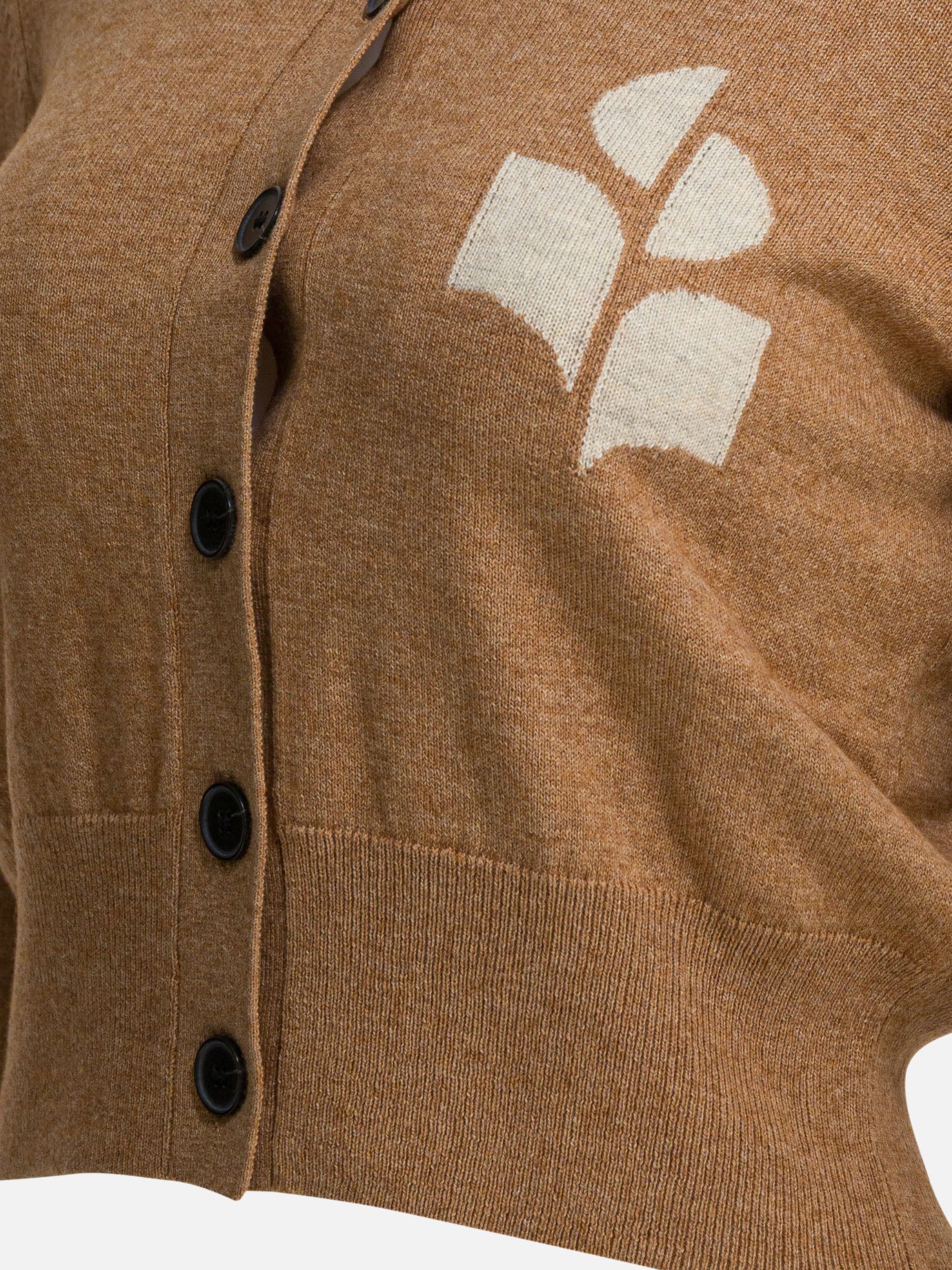 Cardigans Logo  Brown - Marant Étoile Women | PDP | VIETTI Online Store | Zoom-Modal_4
