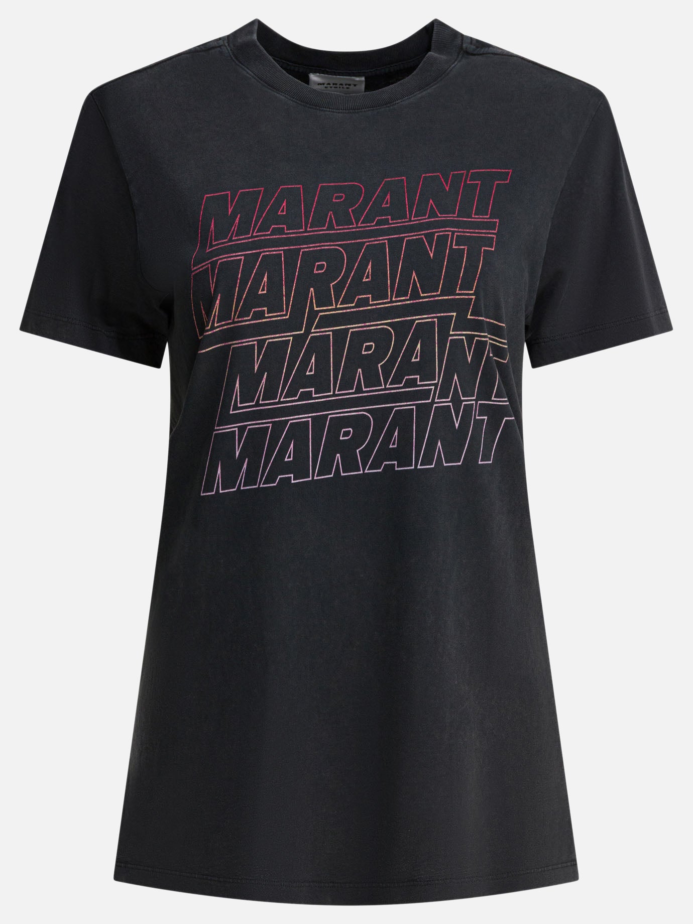 T-shirt girocollo Graphics  Nero - Marant Étoile Donna | PDP | VIETTI Online Store | thumbnail