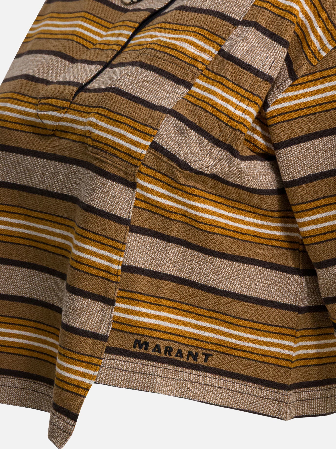 Polo shirts with buttons Striped  Beige - Marant Étoile Women | PDP | VIETTI Online Store | Zoom-Modal_4
