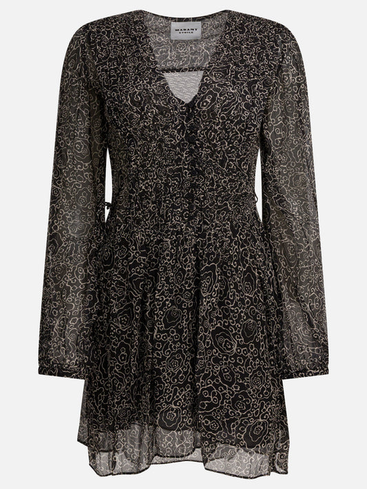 Abiti corti Floral  Nero - Marant Étoile Donna | VIETTI Online Store 
