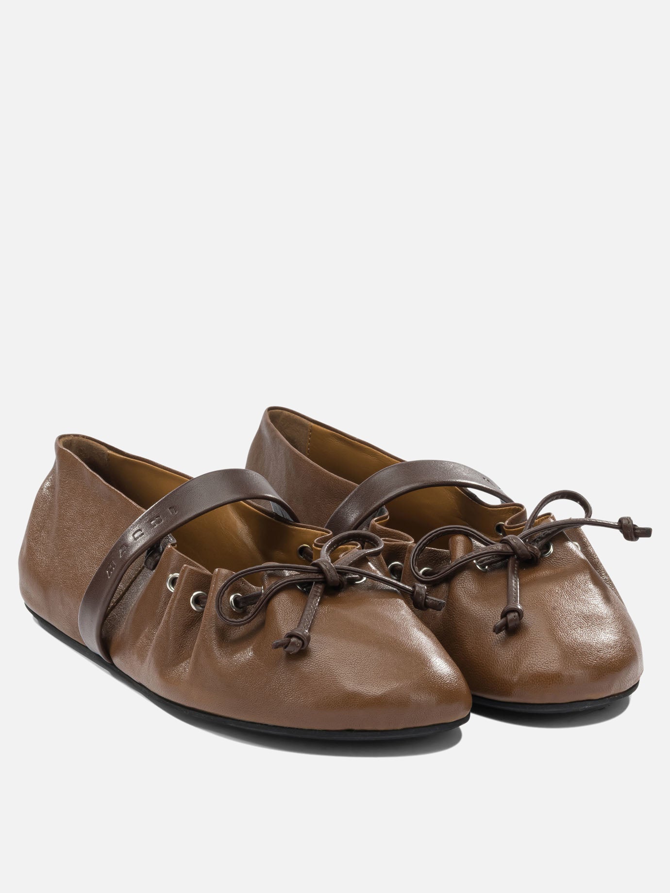 Ballerine Mary Jane 100% ovine leather - 100% rubber  Marrone - Marni Donna | PDP | VIETTI Online Store | thumbnail_2