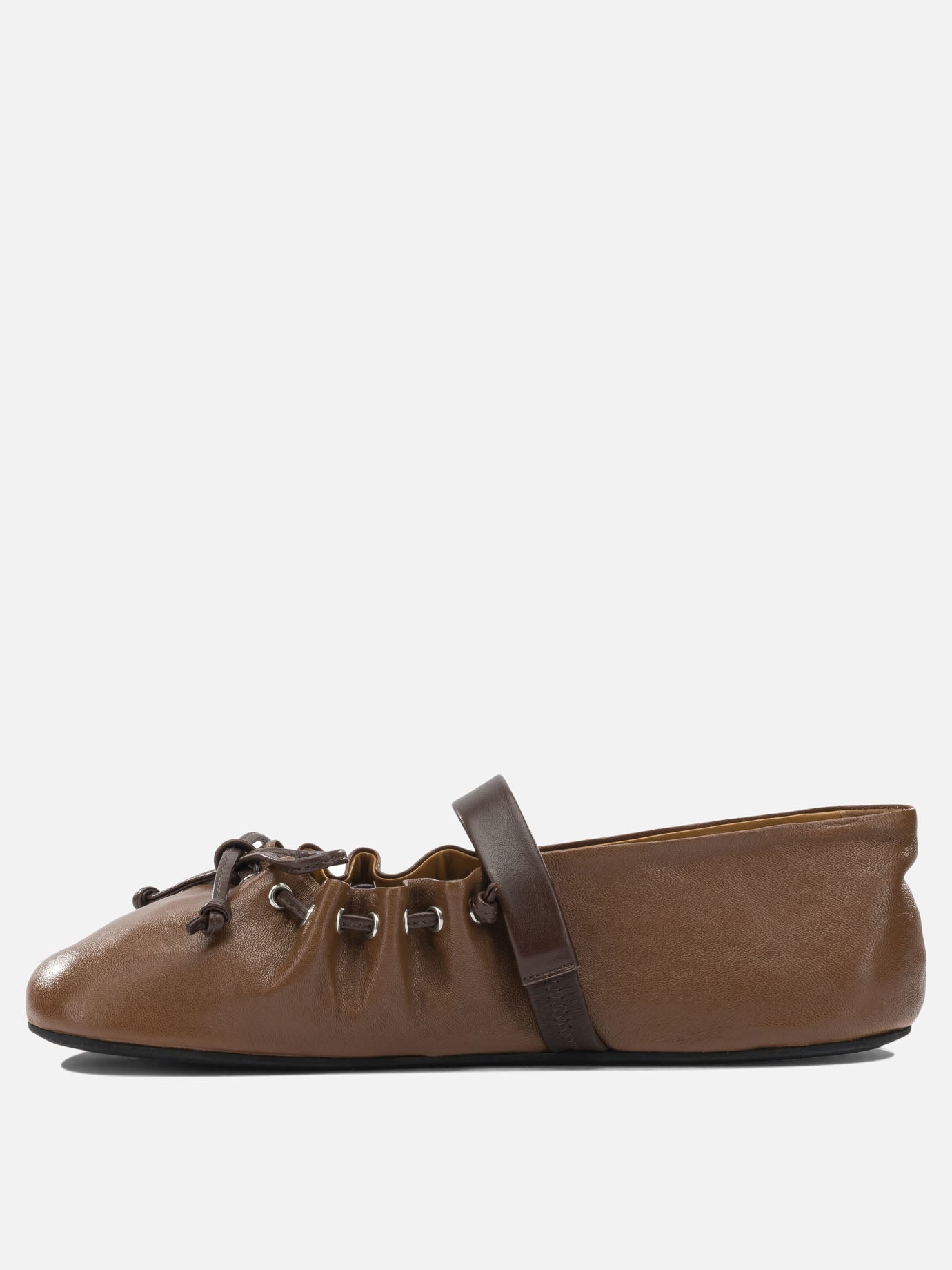 Ballerine Mary Jane 100% ovine leather - 100% rubber  Marrone - Marni Donna | PDP | VIETTI Online Store | thumbnail_3