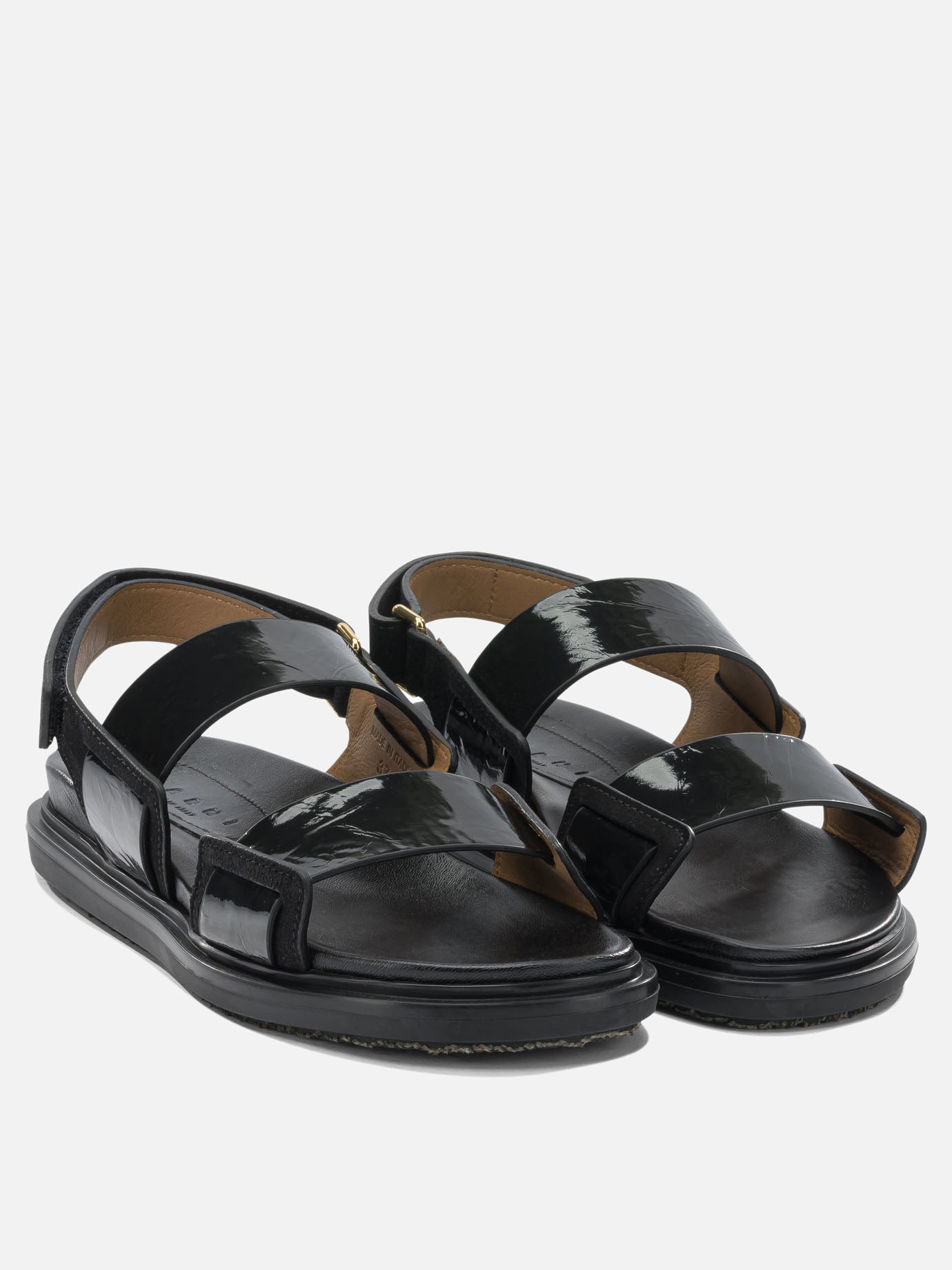 Sandali bassi 100% calf leather - 100% rubber  Nero - Marni Donna | PDP | VIETTI Online Store | Zoom-Modal_2
