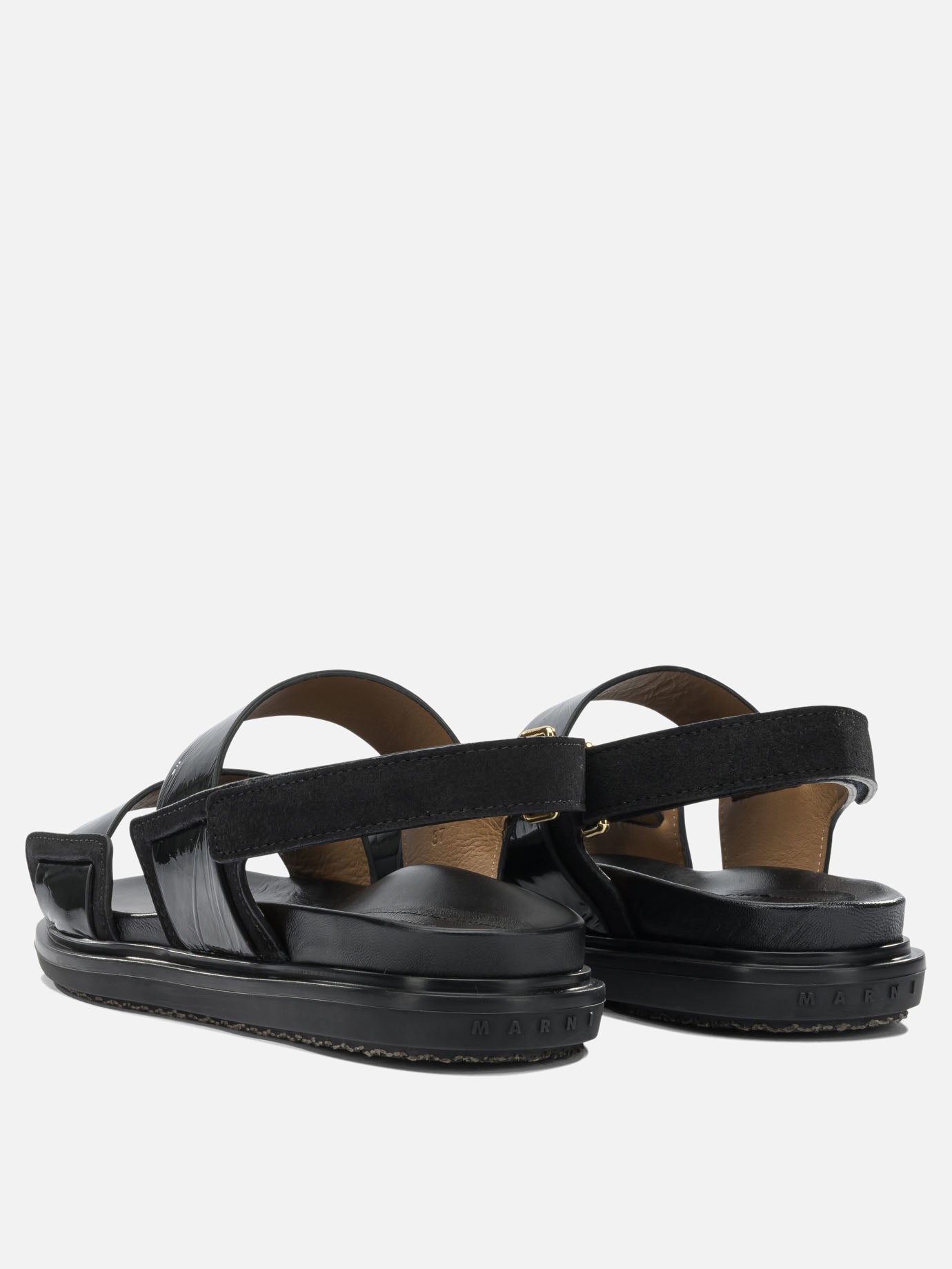 Sandali bassi 100% calf leather - 100% rubber  Nero - Marni Donna | PDP | VIETTI Online Store | Zoom-Modal_4
