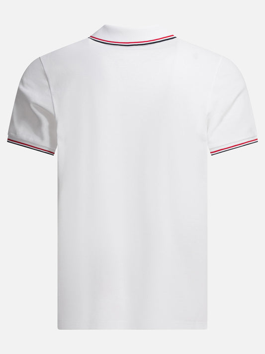 Polo con bottoni Logo  Bianco - Moncler Uomo | PLP | VIETTI Online Store | 2
