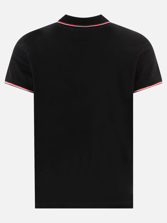 Polo con bottoni Logo  Nero - Moncler Uomo | PLP | VIETTI Online Store | 2
