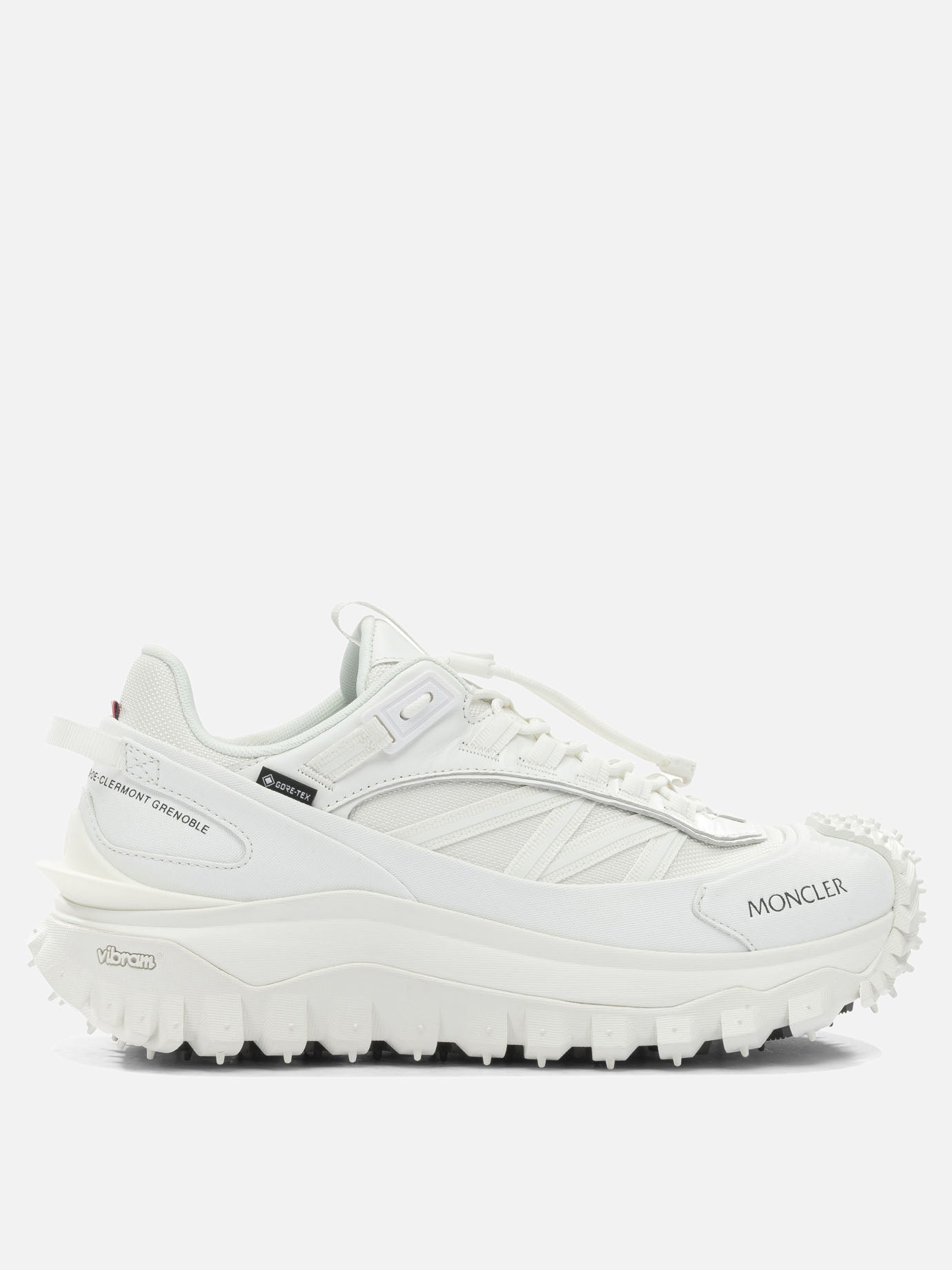 Sneaker basse 100% polyamide - 100% rubber  Bianco - Moncler Uomo | PDP | VIETTI Online Store | Zoom-Modal
