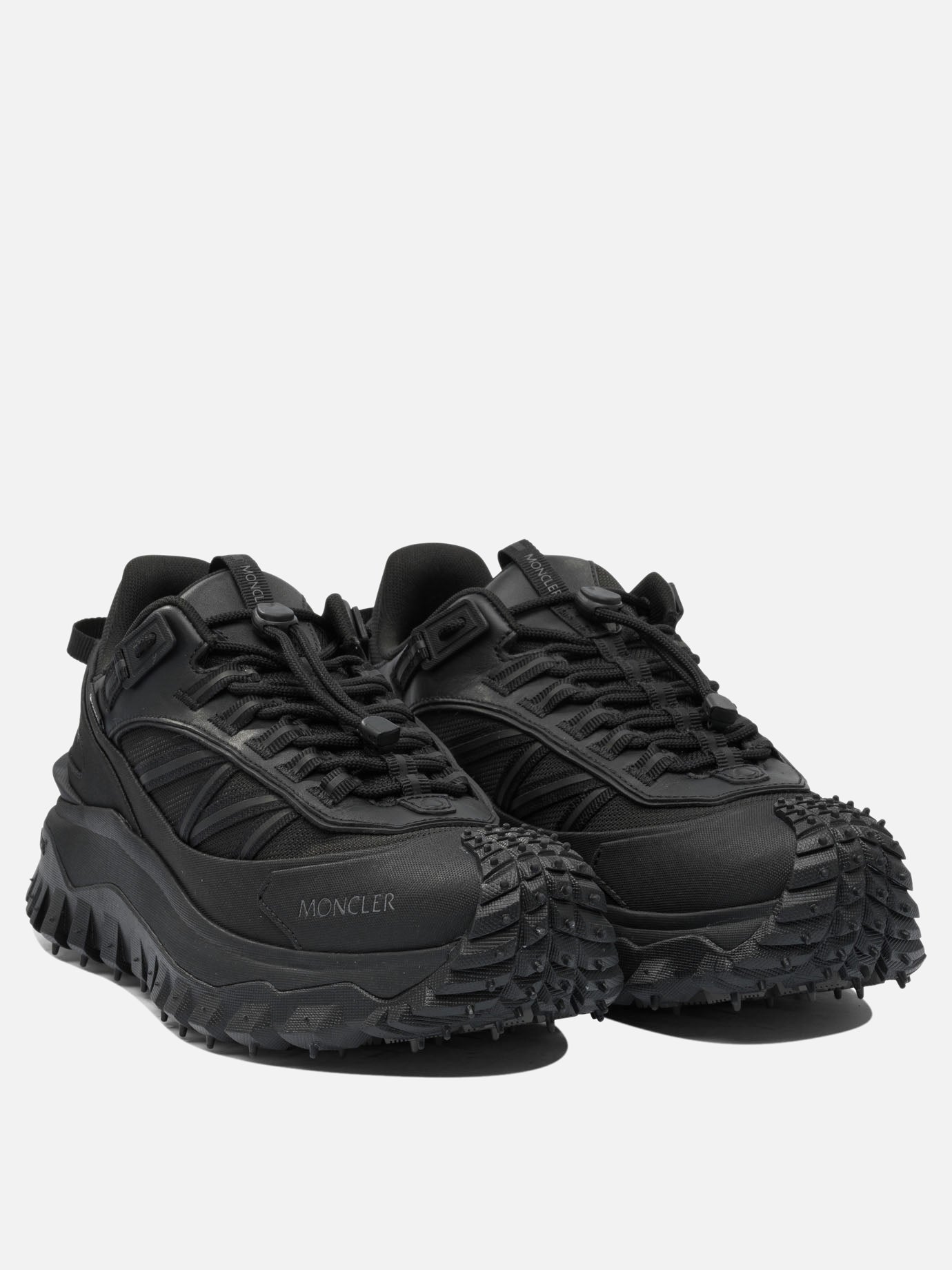 Sneaker basse 100% polyamide - 100% rubber  Nero - Moncler Uomo | PDP | VIETTI Online Store | thumbnail_2