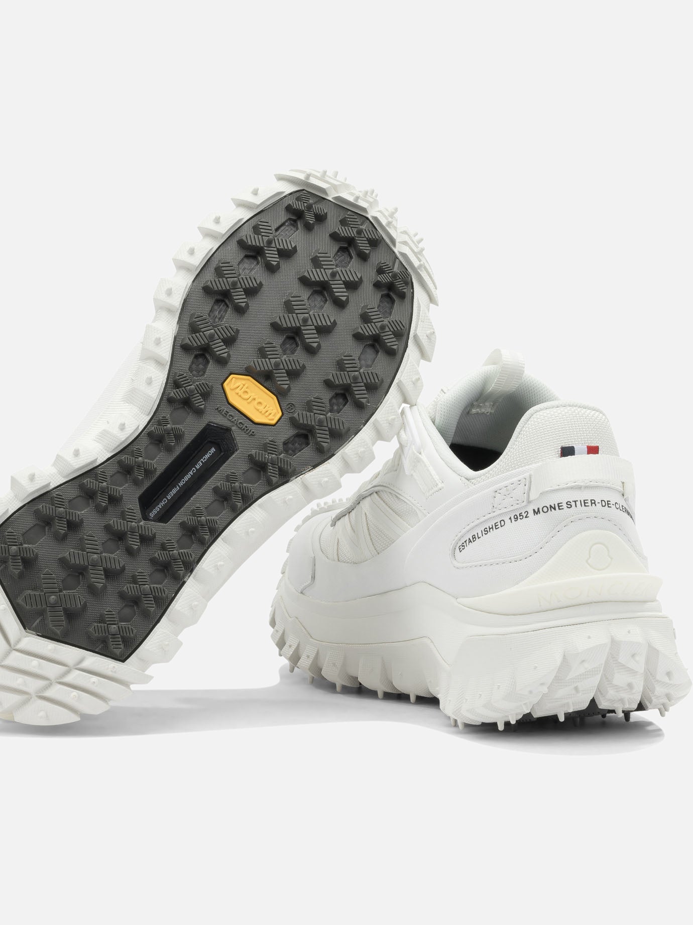 Sneaker basse 60% nylon 40% leather - 100% rubber  Bianco - Moncler Donna | PDP | VIETTI Online Store | thumbnail_5