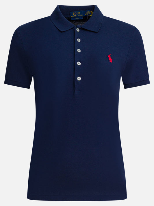 Polo con bottoni Logo  Blu - Polo Ralph Lauren Donna | PLP | VIETTI Online Store 
