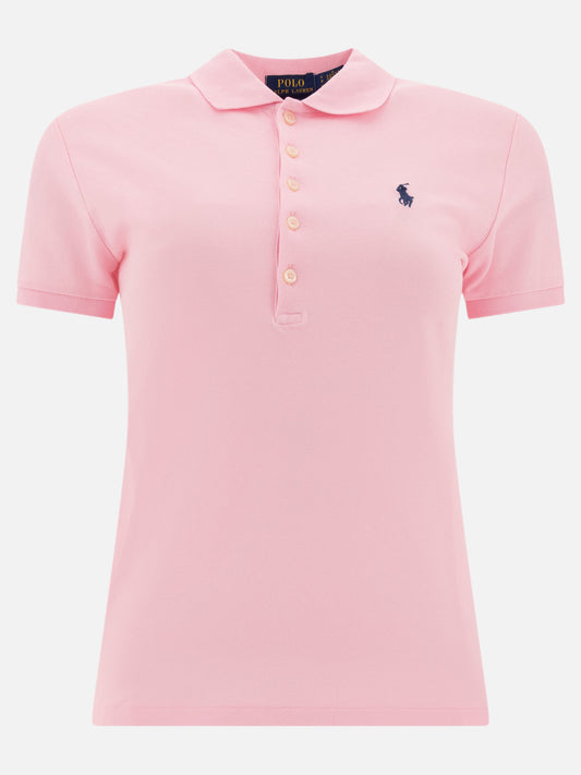 Polo con bottoni Logo  Rosa - Polo Ralph Lauren Donna | PLP | VIETTI Online Store 
