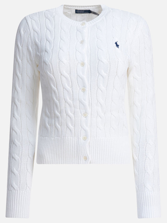 Cardigan Logo  Bianco - Polo Ralph Lauren Donna | PLP | VIETTI Online Store 
