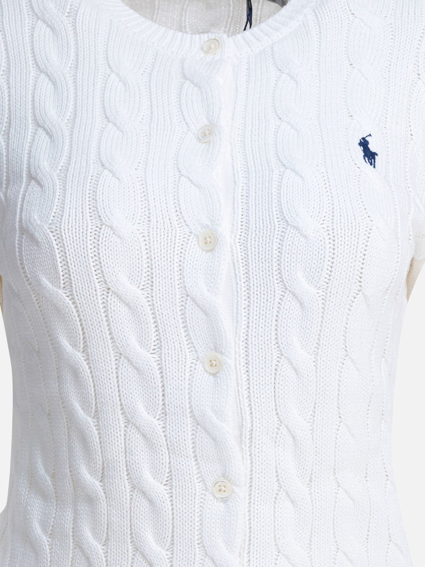 Cardigan Logo  Bianco - Polo Ralph Lauren Donna | PDP | VIETTI Online Store | Zoom-Modal_3
