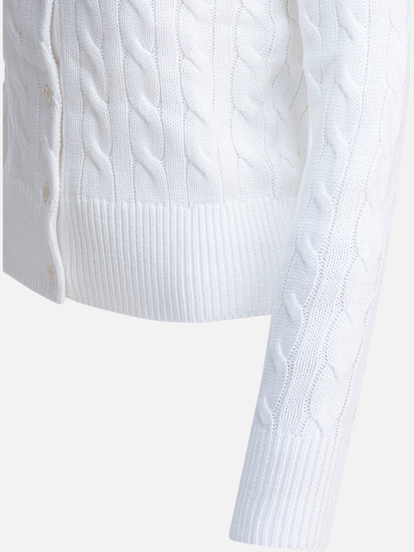 Cardigan Logo  Bianco - Polo Ralph Lauren Donna | PDP | VIETTI Online Store | Zoom-Modal_4
