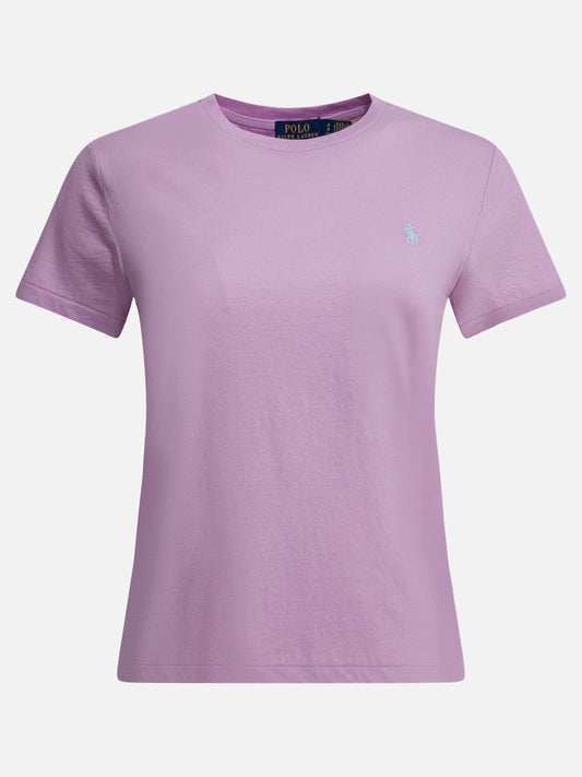 T-shirt girocollo Logo  Viola - Polo Ralph Lauren Donna | PLP | VIETTI Online Store 

