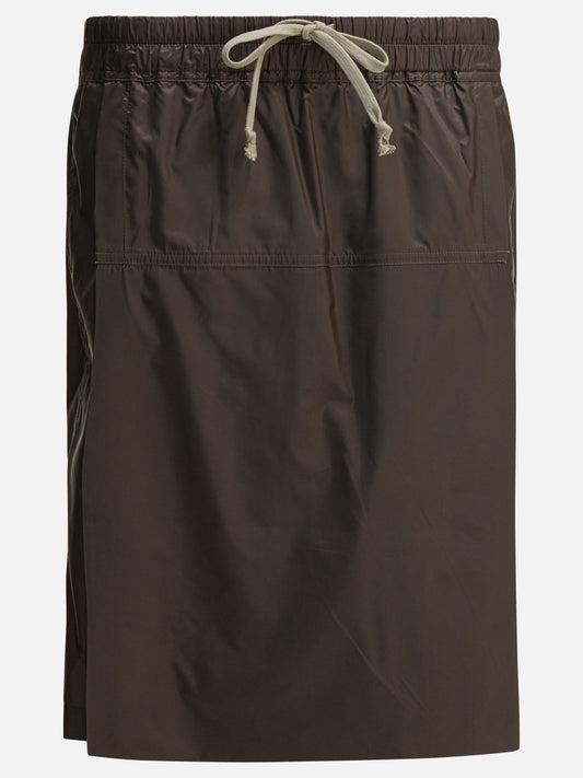Drawstring shorts Solid colour  Brown - Rick Owens Women | PLP | VIETTI Online Store 
