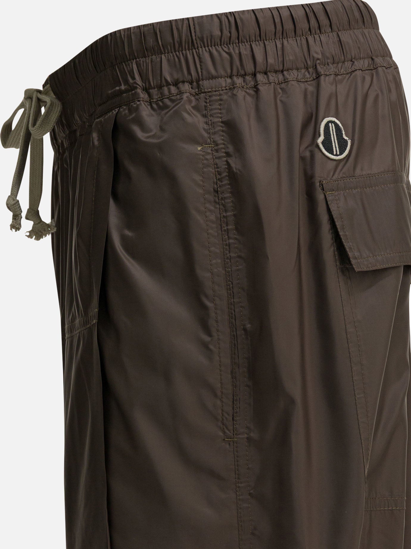 Drawstring shorts Solid colour  Brown - Rick Owens Women | PDP | VIETTI Online Store | thumbnail_4