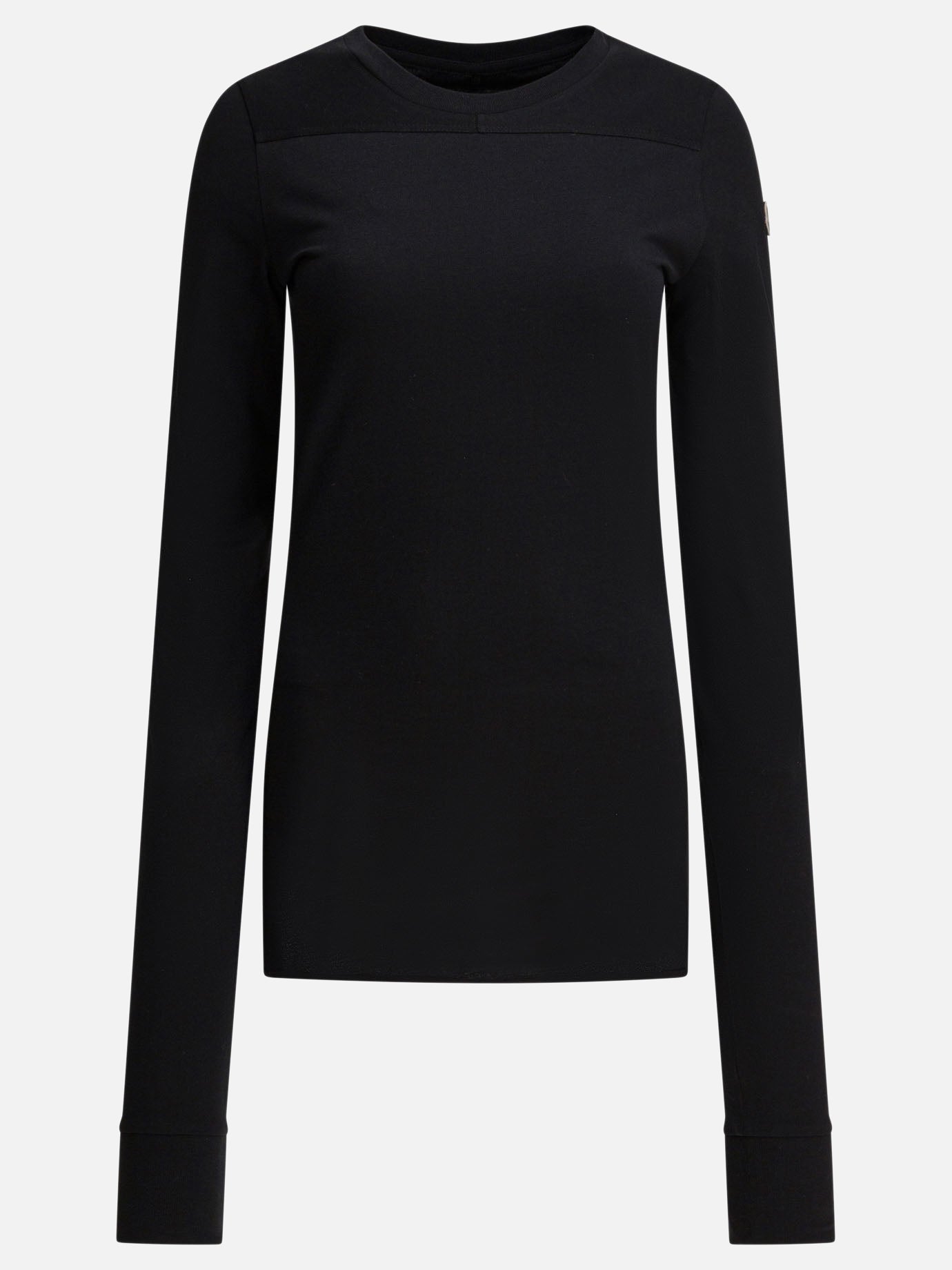 T-shirt girocollo Solid colour  Nero - Rick Owens Donna | PDP | VIETTI Online Store | Zoom-Modal
