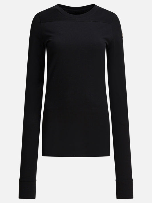 T-shirt girocollo Solid colour  Nero - Rick Owens Donna | PDP | VIETTI Online Store 
