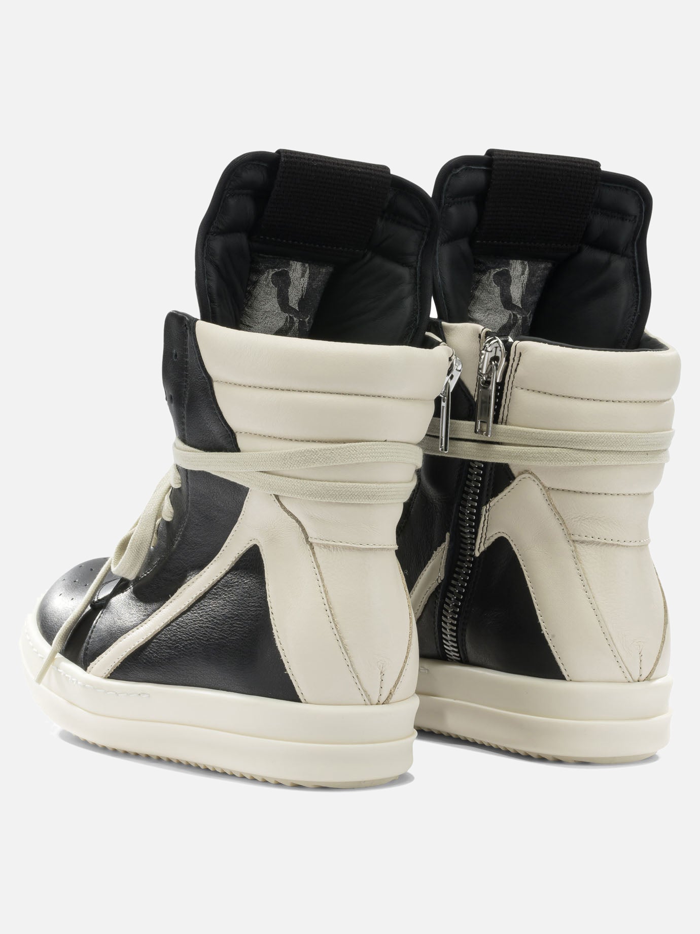 Sneaker alte 100% cow leather - 100% thermoplastic rubber  Nero - Rick Owens Donna | PDP | VIETTI Online Store | thumbnail_4