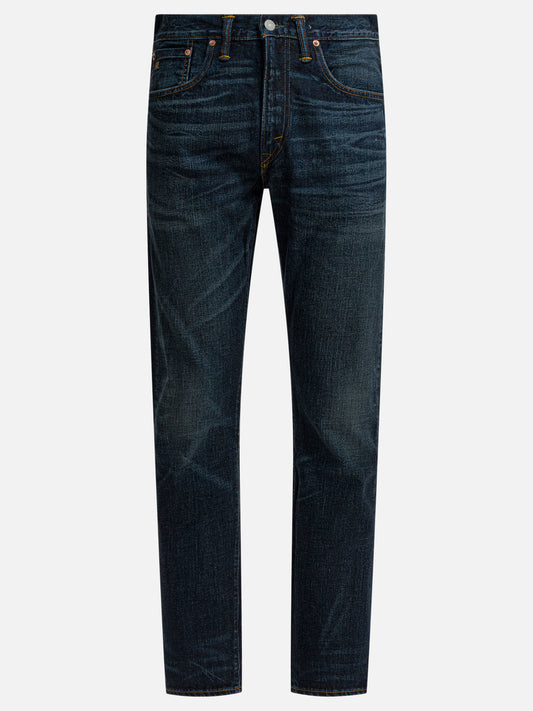 Jeans a gamba dritta Solid colour  Blu - RRL by Ralph Lauren Uomo | PLP | VIETTI Online Store 
