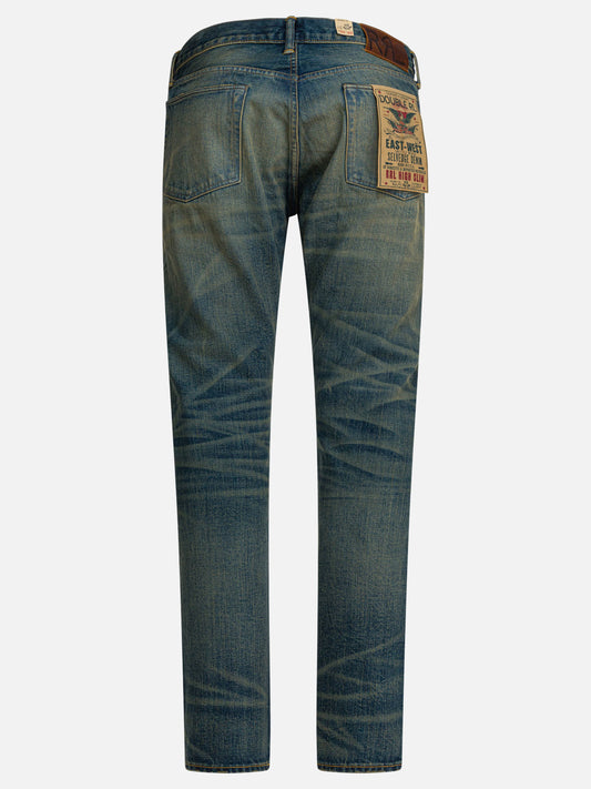 Jeans a gamba dritta Solid colour  Blu - RRL by Ralph Lauren Uomo | PLP | VIETTI Online Store | 2
