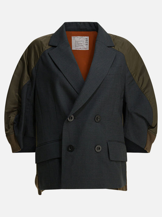 Blazer Solid colour  Grigio - Sacai Donna | PLP | VIETTI Online Store 
