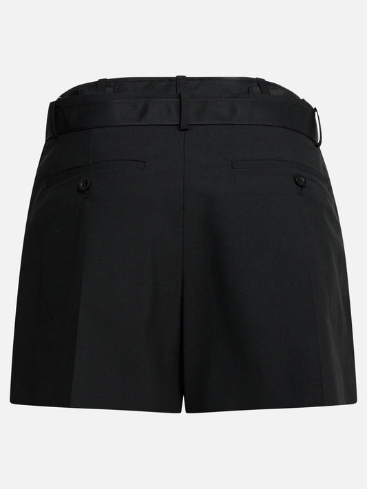 Short formali Solid colour  Nero - Sacai Donna | PDP | VIETTI Online Store | 2
