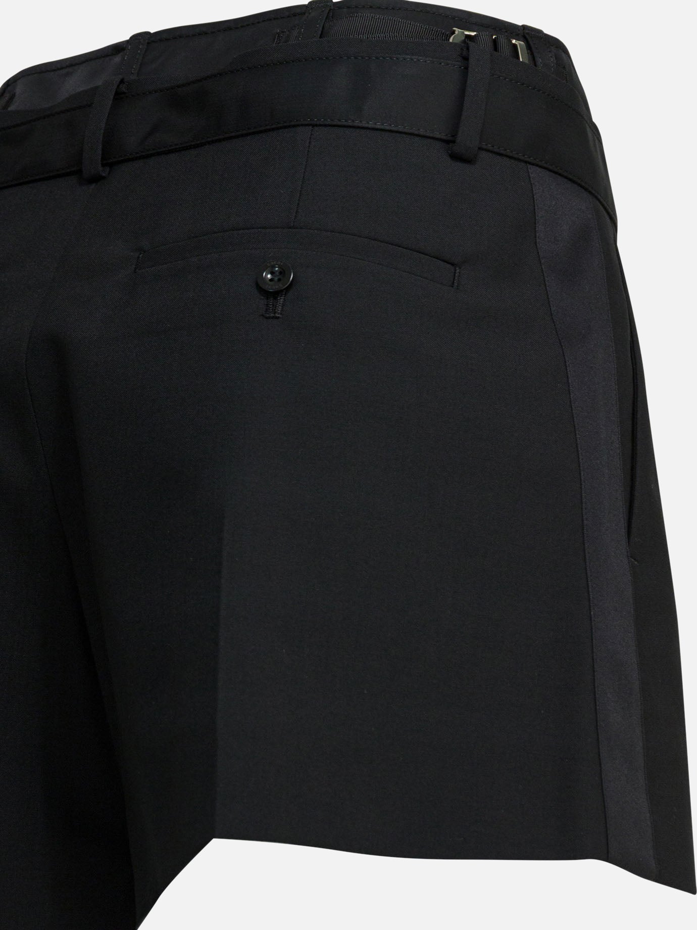 Short formali Solid colour  Nero - Sacai Donna | PDP | VIETTI Online Store | Zoom-Modal_4
