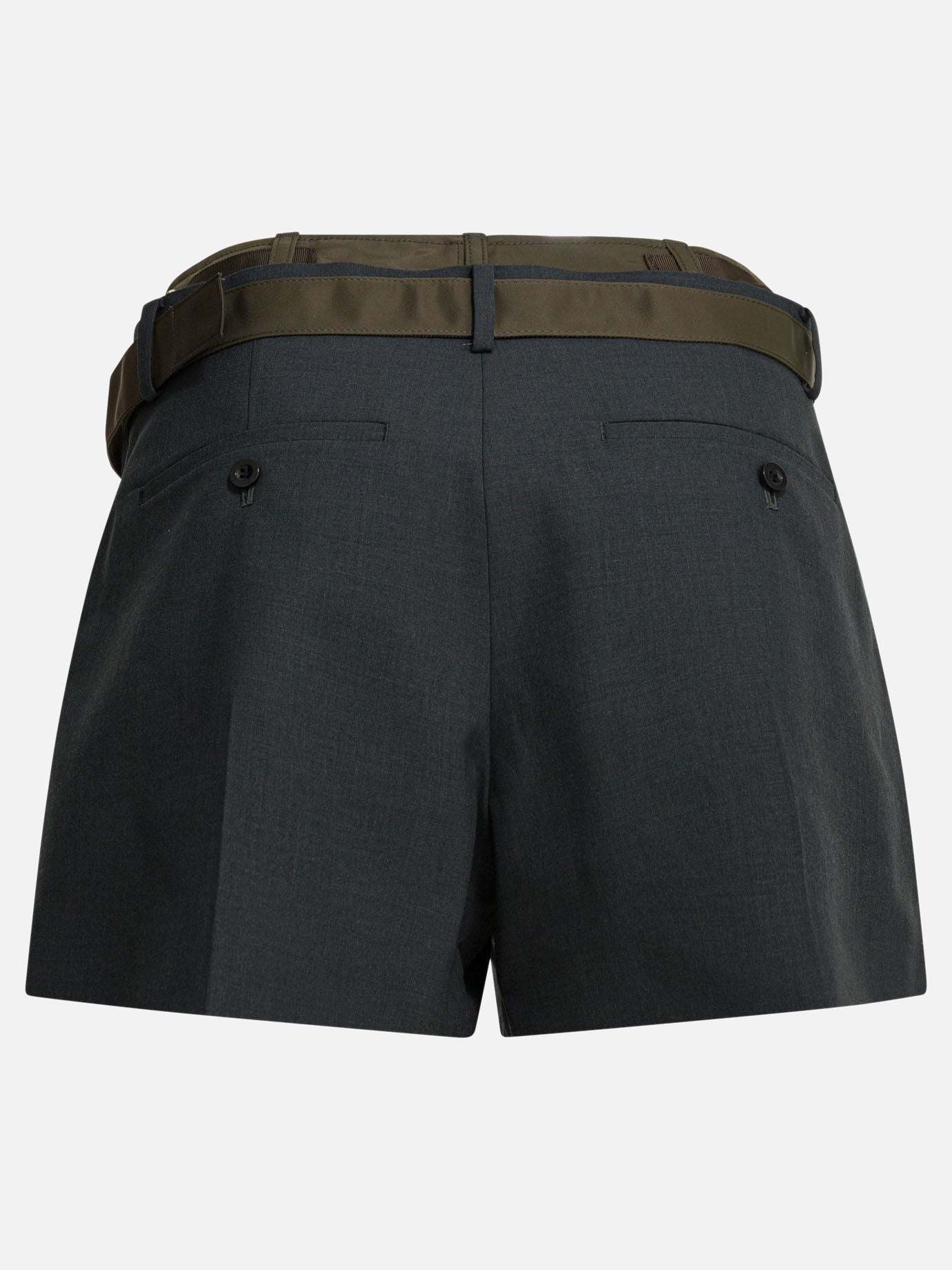 Short formali Solid colour  Grigio - Sacai Donna | PDP | VIETTI Online Store | thumbnail_2