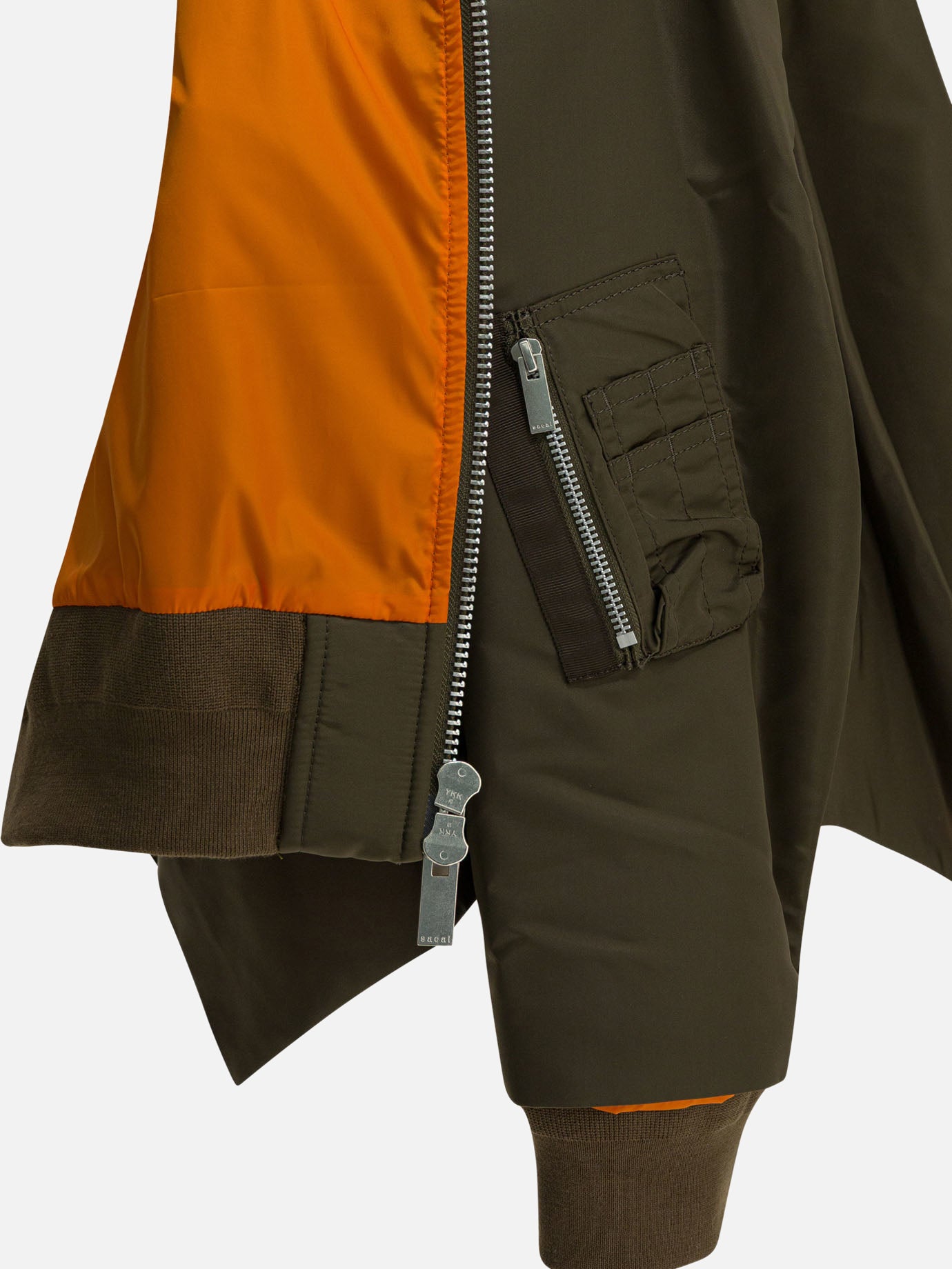 Bomber Solid colour  Verde - Sacai Donna | PDP | VIETTI Online Store | thumbnail_4